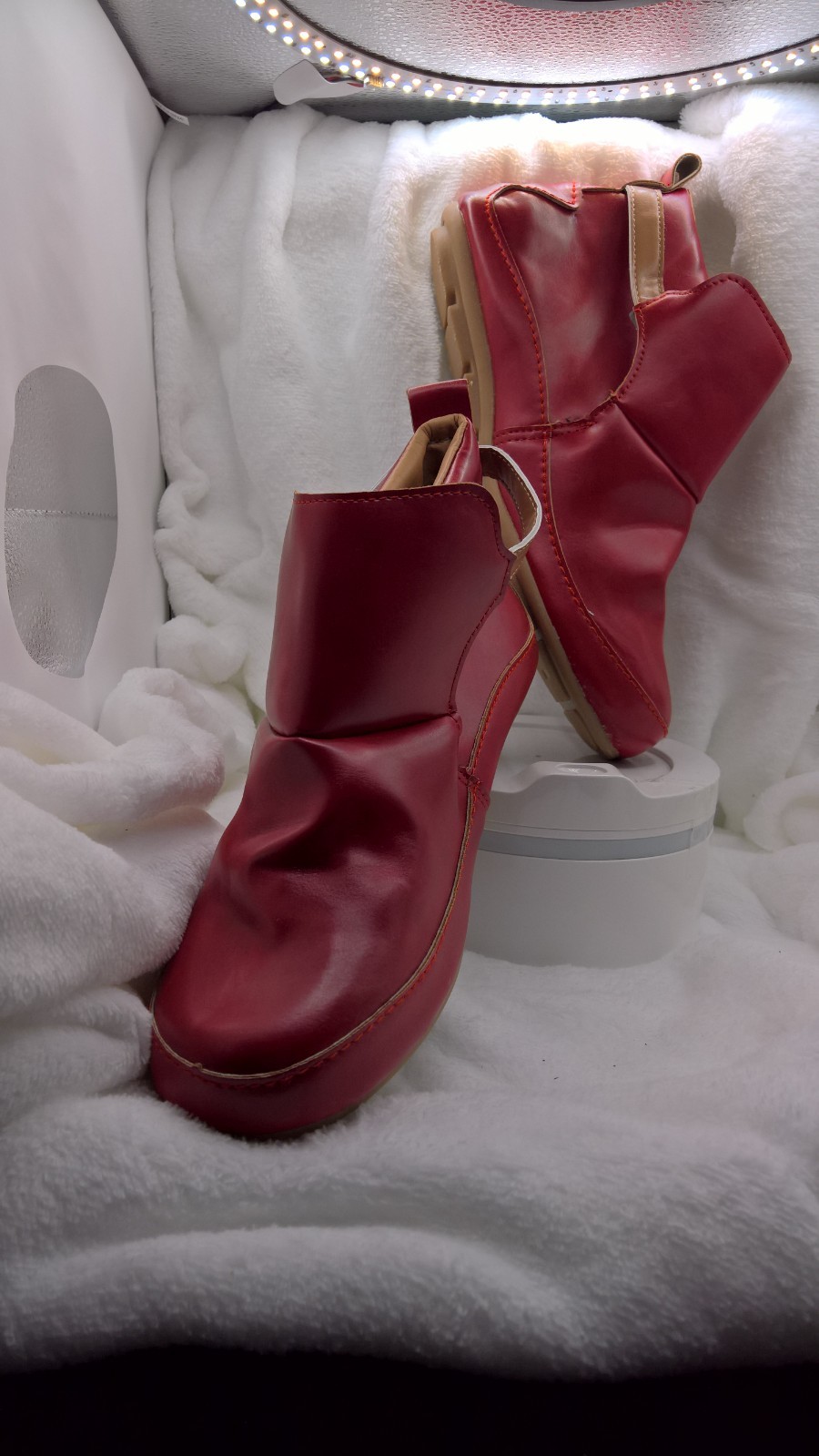 ANKLE CASUAL EVERYDAY BOOTIES IN COLOUR RED SIZE 40