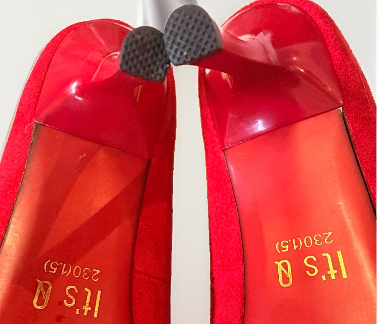 Womens Red Suede Stiletto Pumps Sz 5