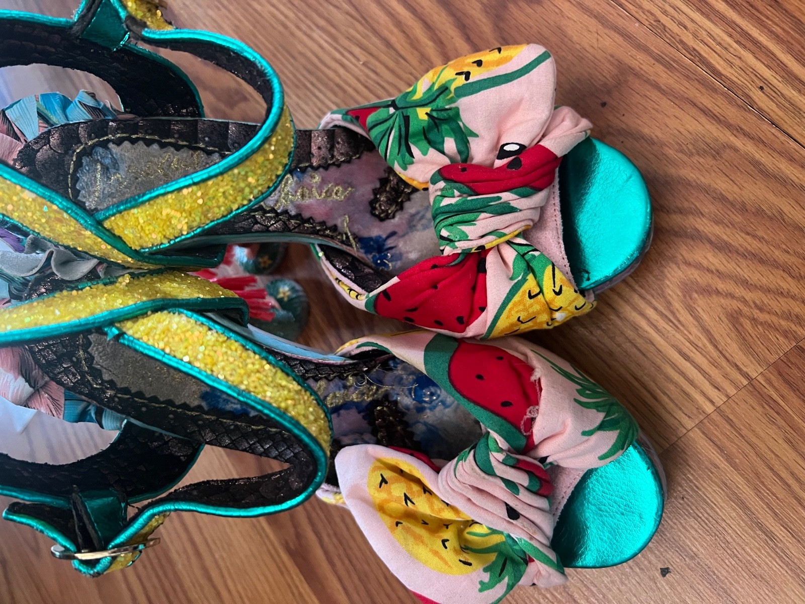 Irregular Choice EU37 Hula Girl, Hono Lulu Red Hula Skirt Aloha Hula Collection