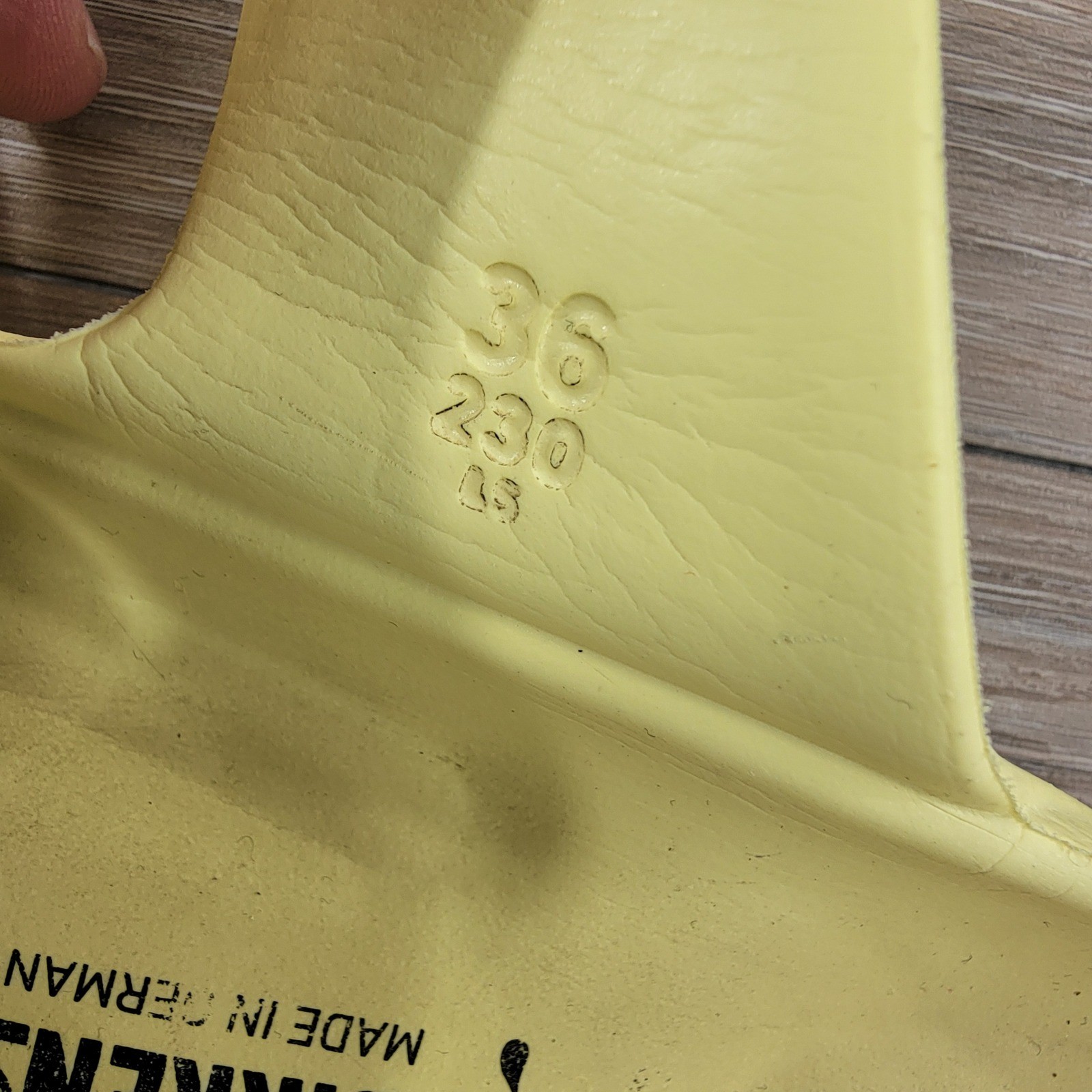 Birkenstock Arizona EVA Yellow Double Strap Sandals Size 36 230 Read