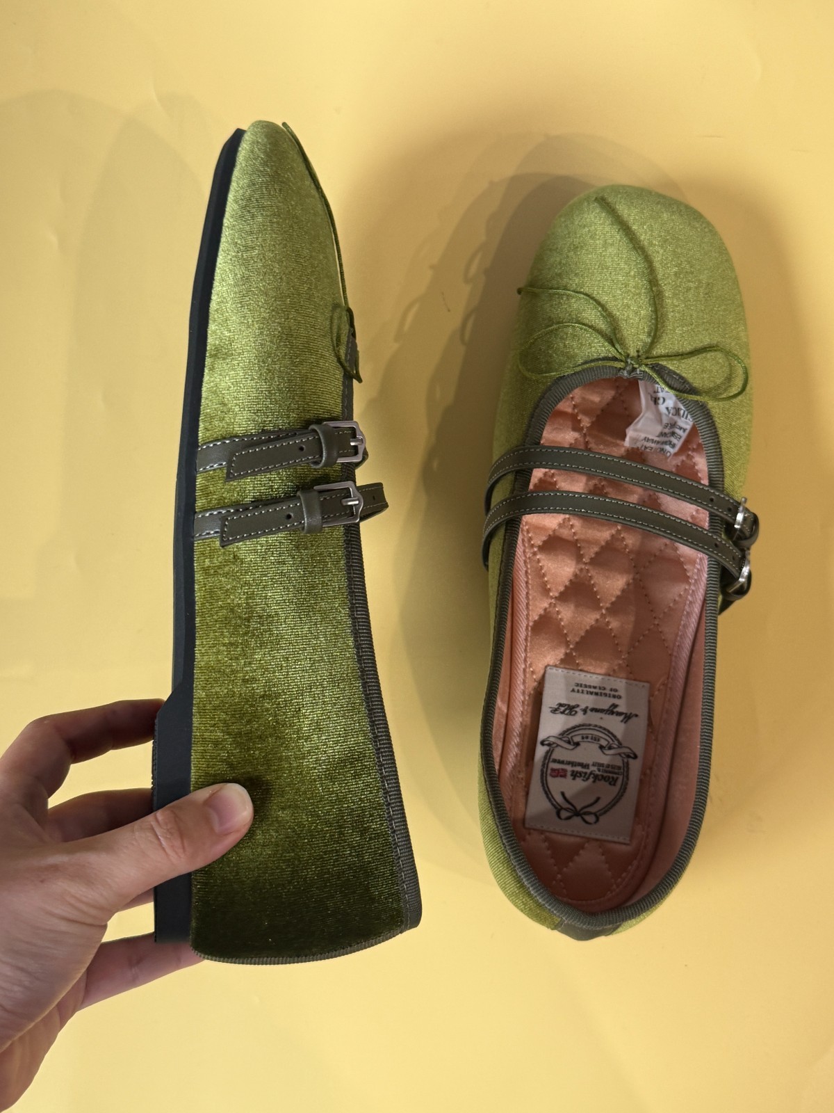 Rockfish Weatherwear Square Toe Two Strap Mary Janes Velvet Lifestyle Shoes NWT