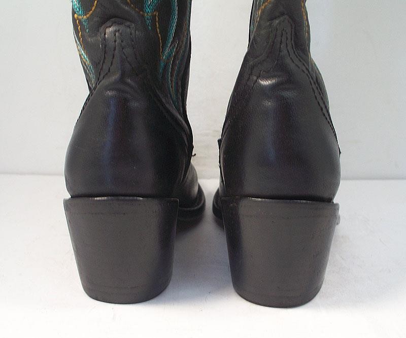 Botas Caborca for Liberty Black 7.5 Women’s Amelia Star Stitched Western Boots