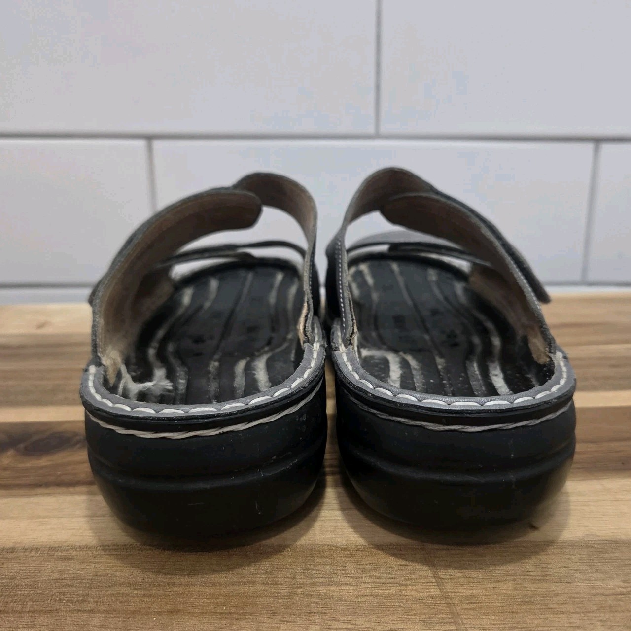 Finn Comfort Sz 38 Women’s Slide Sandals Slip On Germany Lot Of 3 NO Insoles EUC