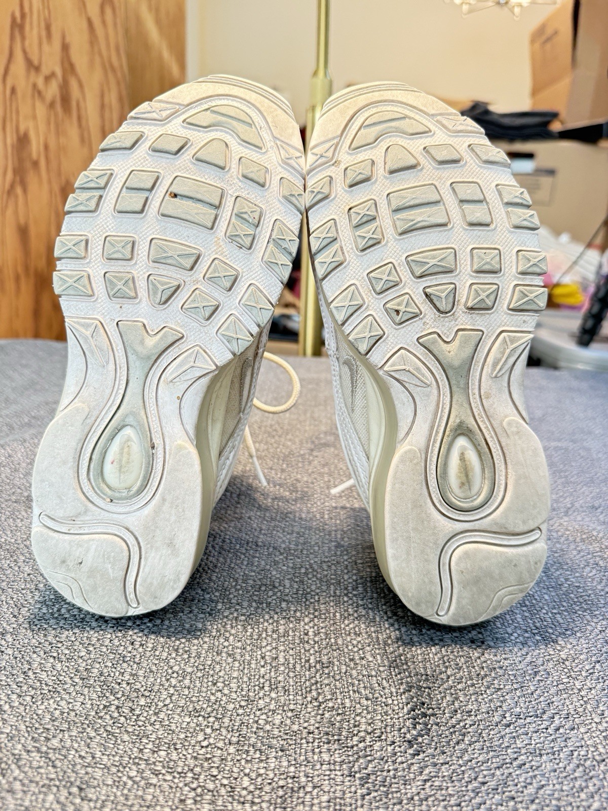 Nike Air Max 97 Pure Platinum Beige Low Top Lace-Up Women’s Sneakers 921733