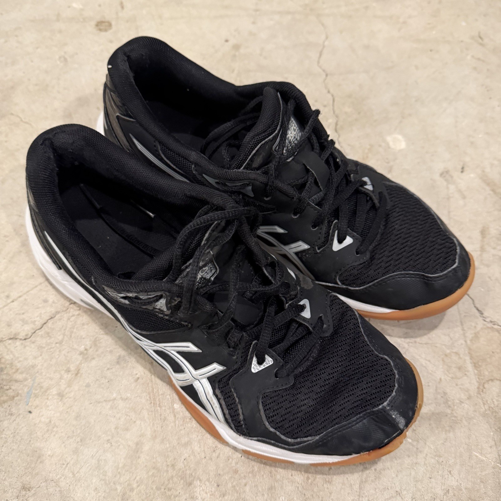 Asics Shoes Womens 8 Black Gel Rocket 10 Running Sneakers Mesh Athletic 1072A056