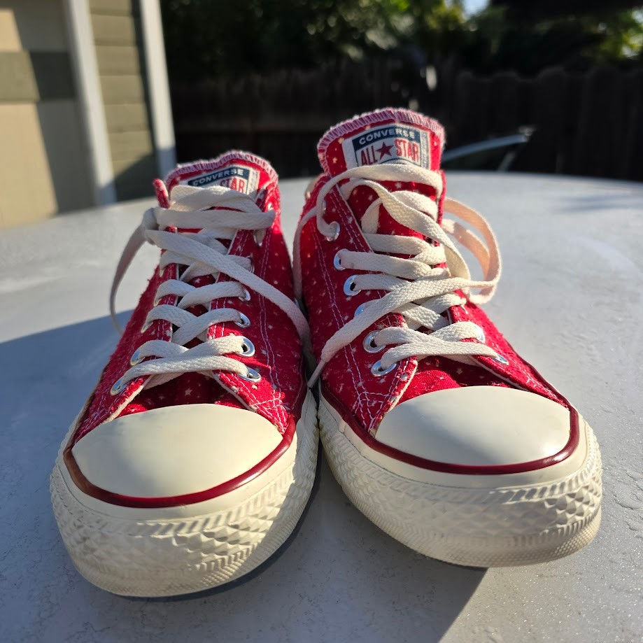 Converse Shoes Size M 10 W 12 Unisex CT All Star Ox 160517F Red Running Sneakers