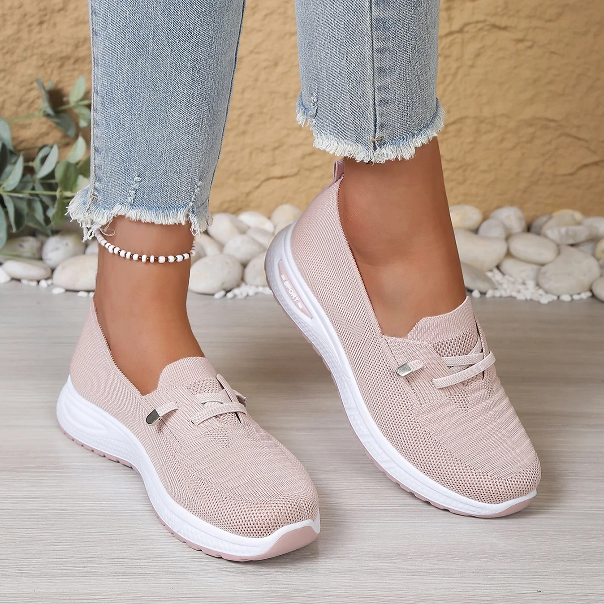Women’s Slip On Sneakers Lightweight Breathable Walking Casual Comfort Shoes