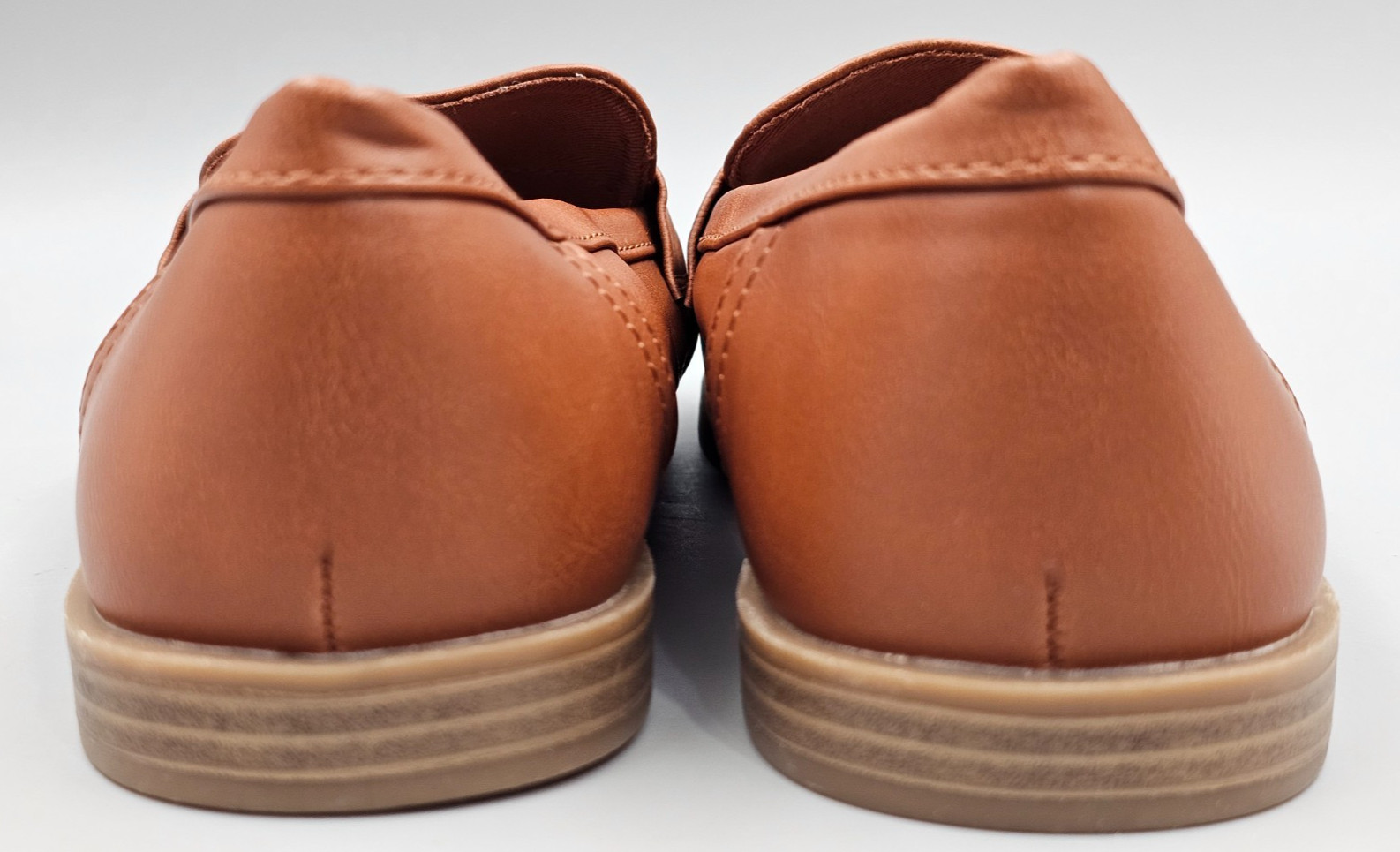Old Navy Modern Loafer Women’s Size 9 Cognac Brown Penny Loafer Flat Slip On