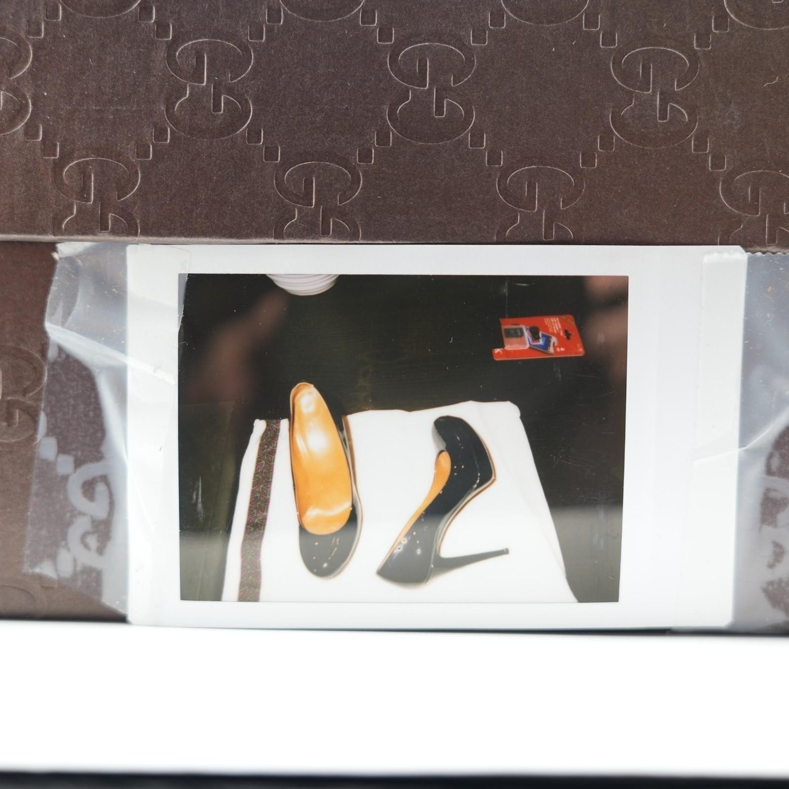 Gucci Blue Patent Leather Round Toe Pumps Heels US 9