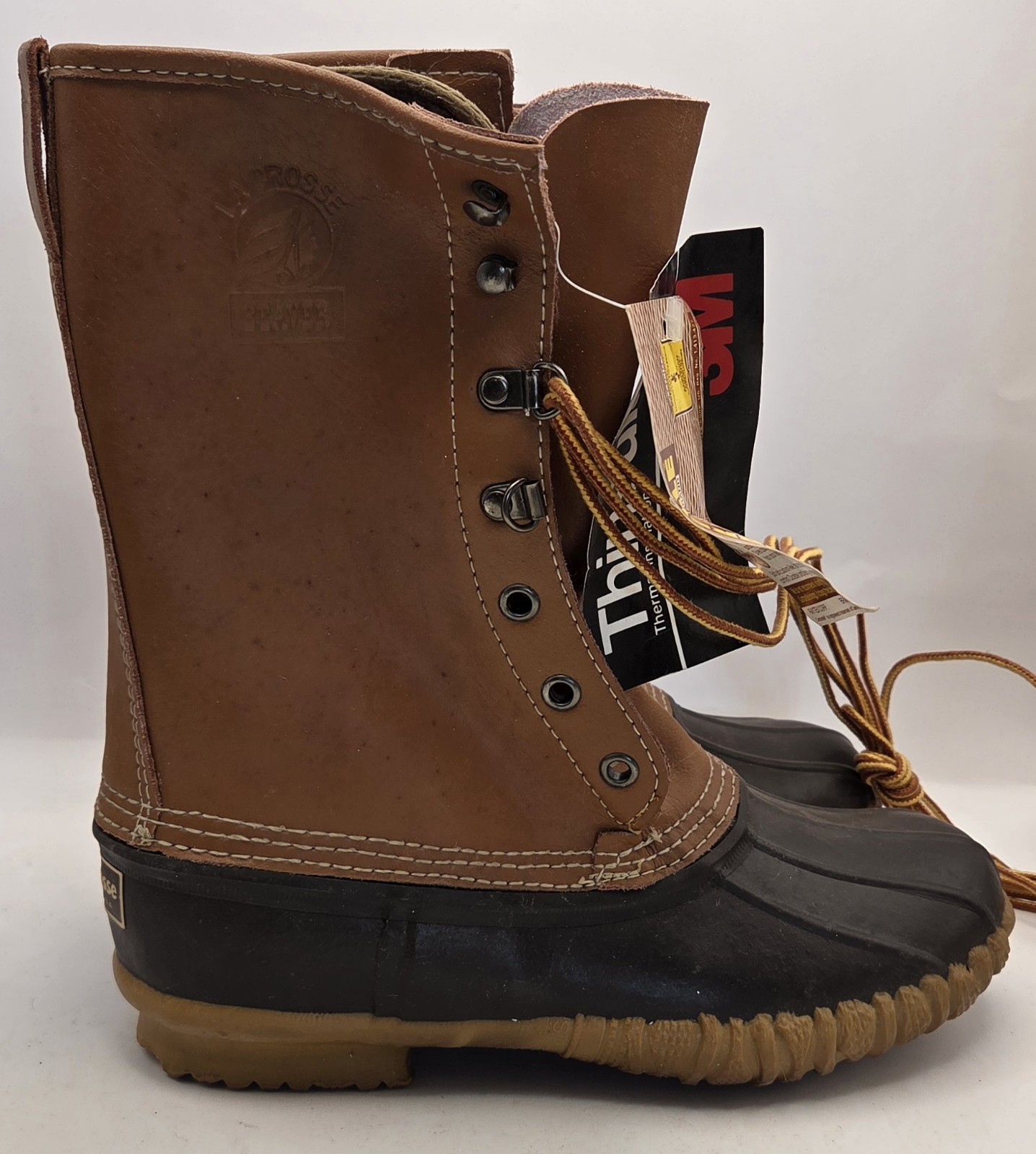 Lacrosse Brown Leather Thinsulate Liner Boots Womens Size 6 M USA With Tags
