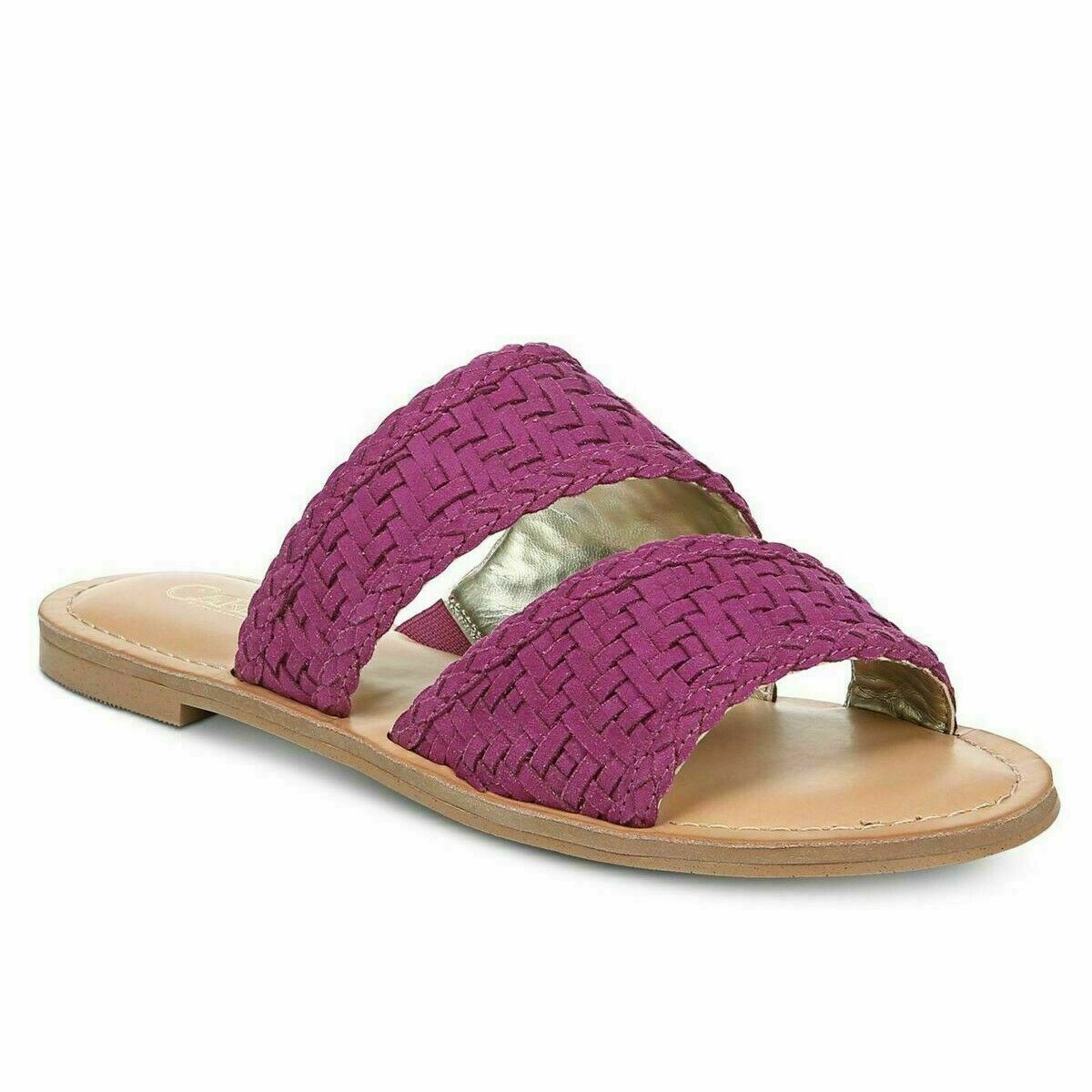 Carlos by Carlos Santana Women Slide Sandals Holly Size US 5.5M Fuchsia Pink