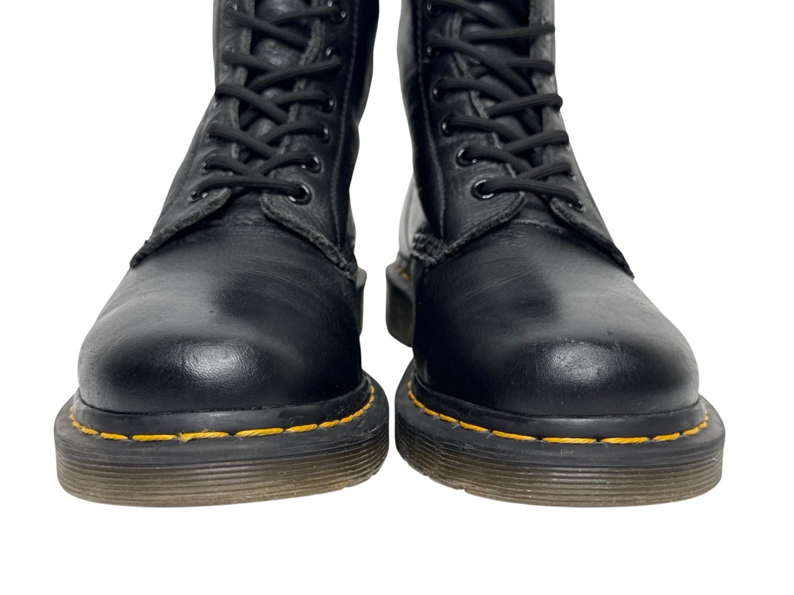 Dr. Martens Pascal Boots Men’s Size 8 Genuine Black Leather Combat Virginia 1460