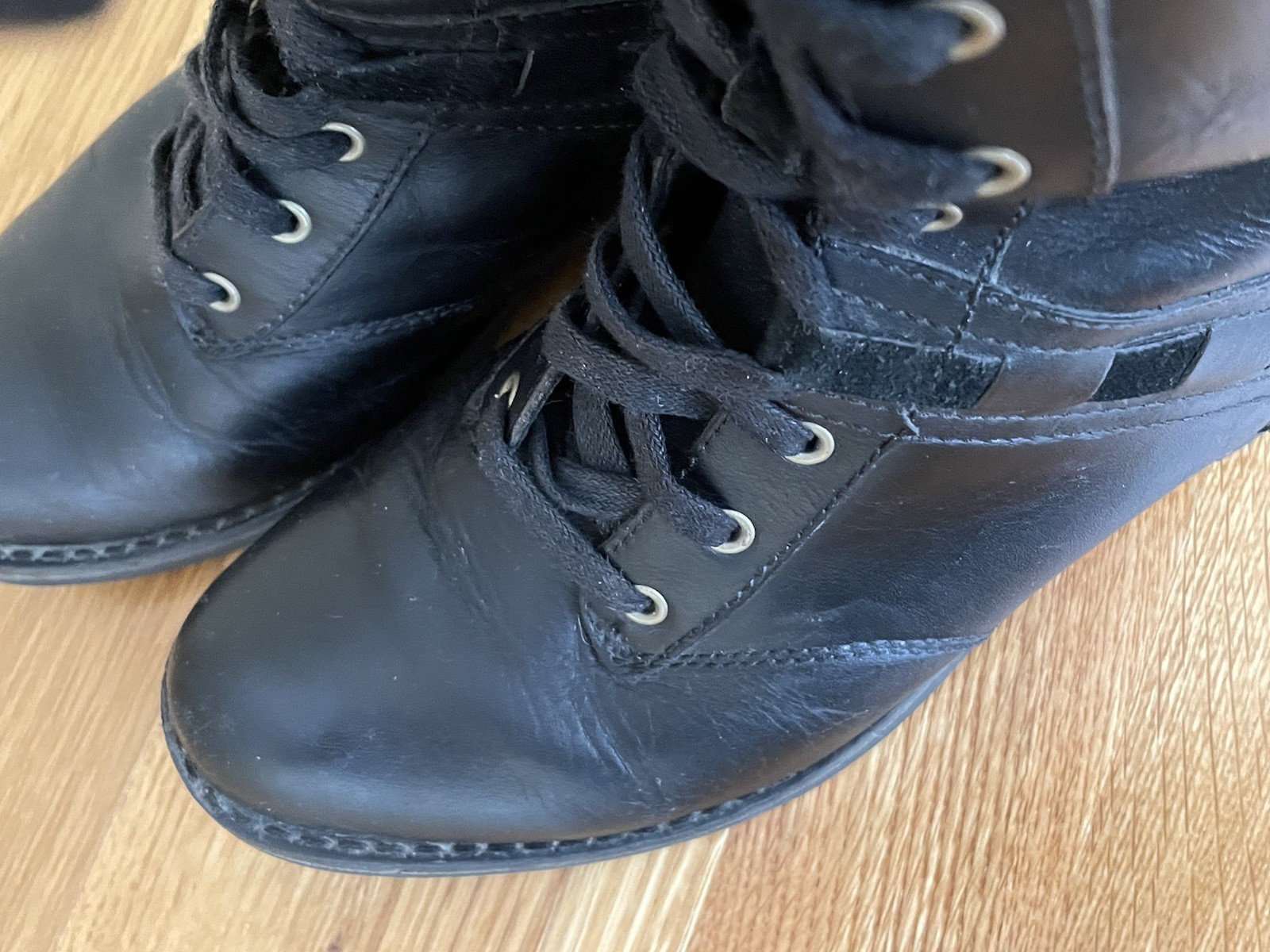 TIMBERLAND Earthkeepers Black Leather Savin Hill Boots 8543R Women Size 6