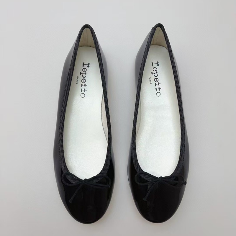 Repetto Ballet Shoes Flats Classic Patent Leather, Soft , Round Head Shoes