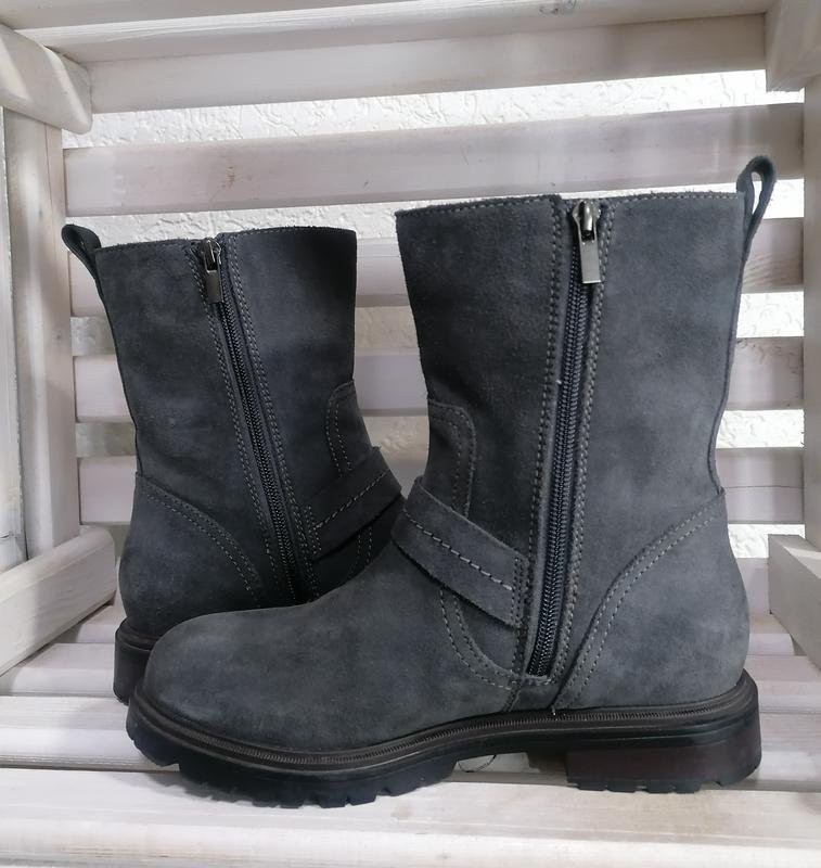 ladies clarks boots grey suede 37.5