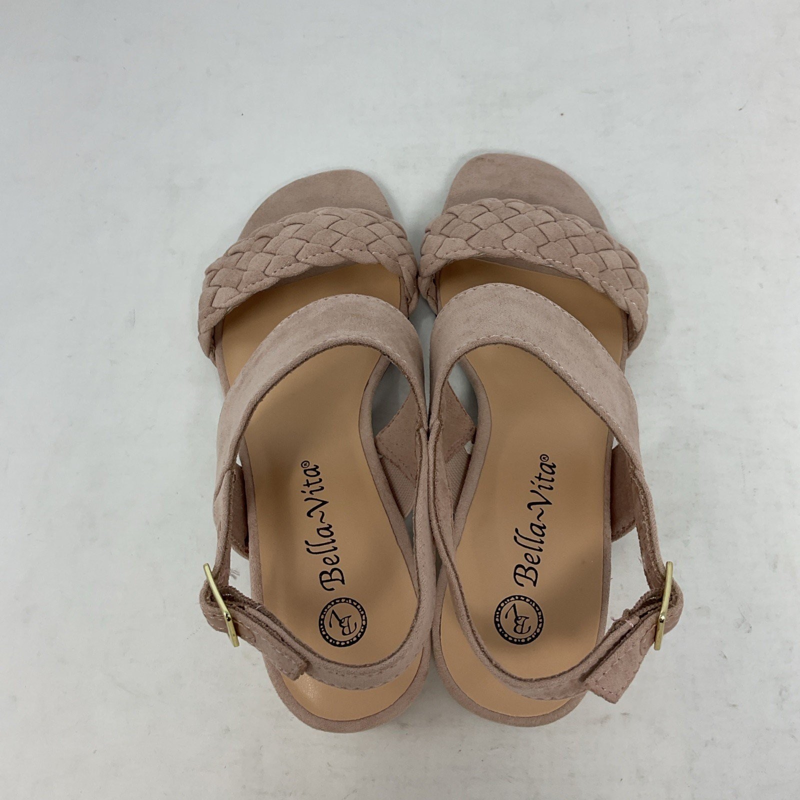 Bella Vita Ellison Heeled Sandal Blush Super Suede Women’s Size 5.5M