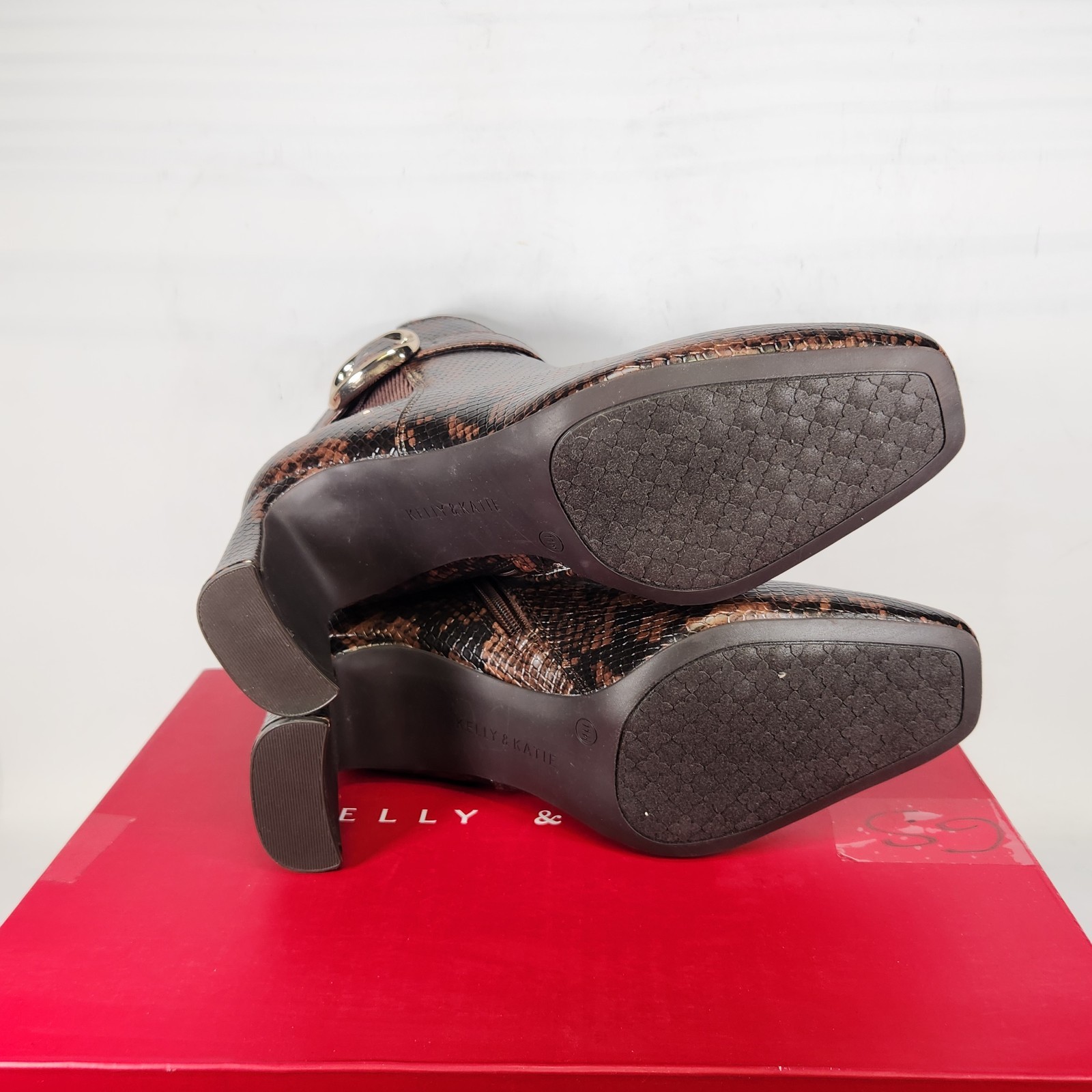 11 WOM – Kelly & Katie Branina – Cashew Dark Brown Snake Embossed