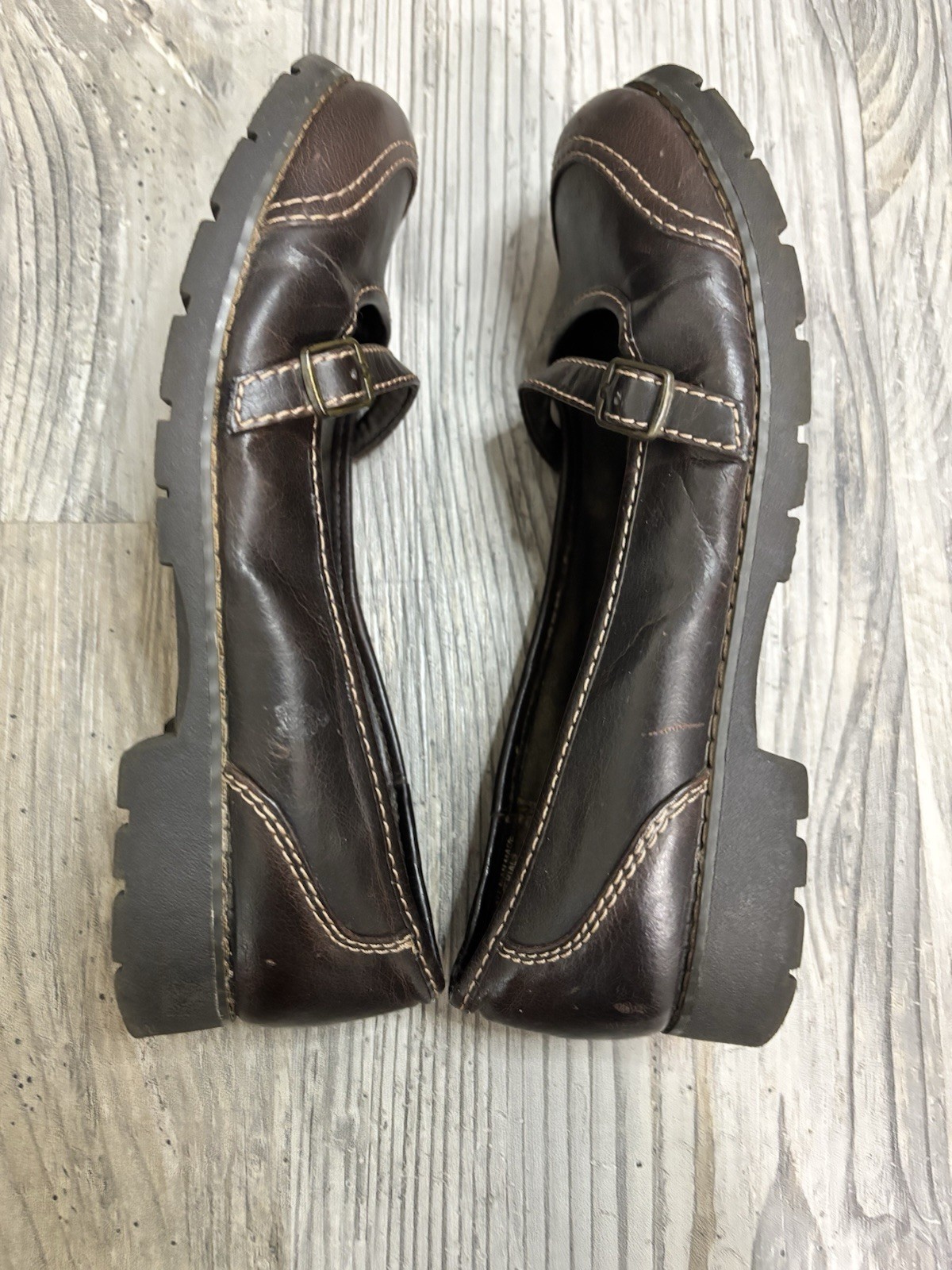Route 66 Brown Preppy Mary Jane Casual Women’s 7.5