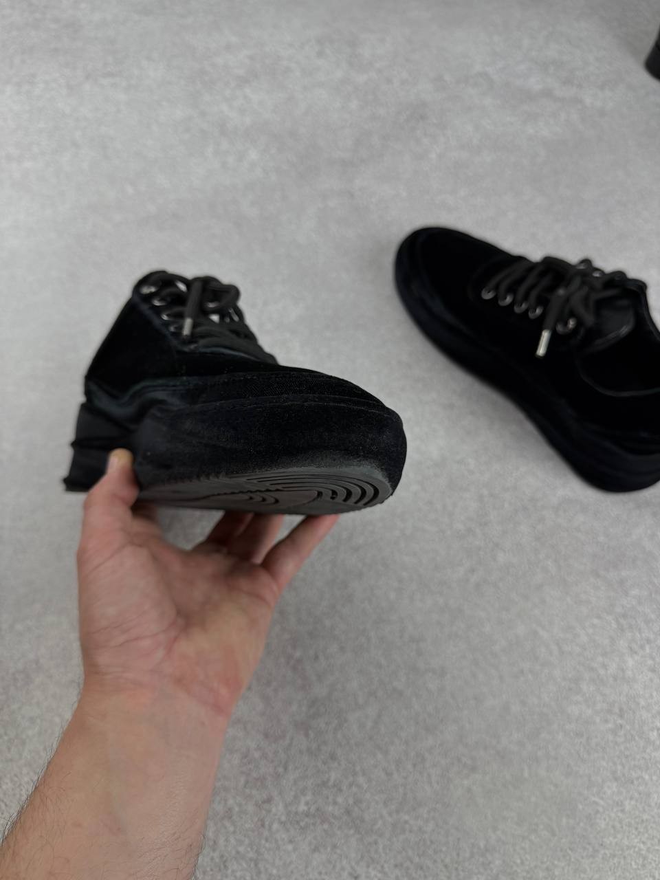 Filling Pieces Low Eva Velvet Black Sneakers Size 38 Duties Paid (USA)