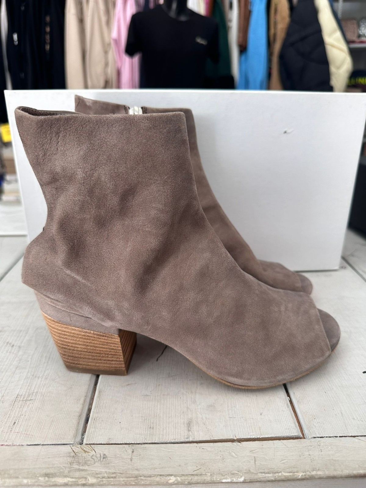 Officine Creative Ankle Boots Genuine Leather Woman SizeEu37 Mud Heel 3 1/8in