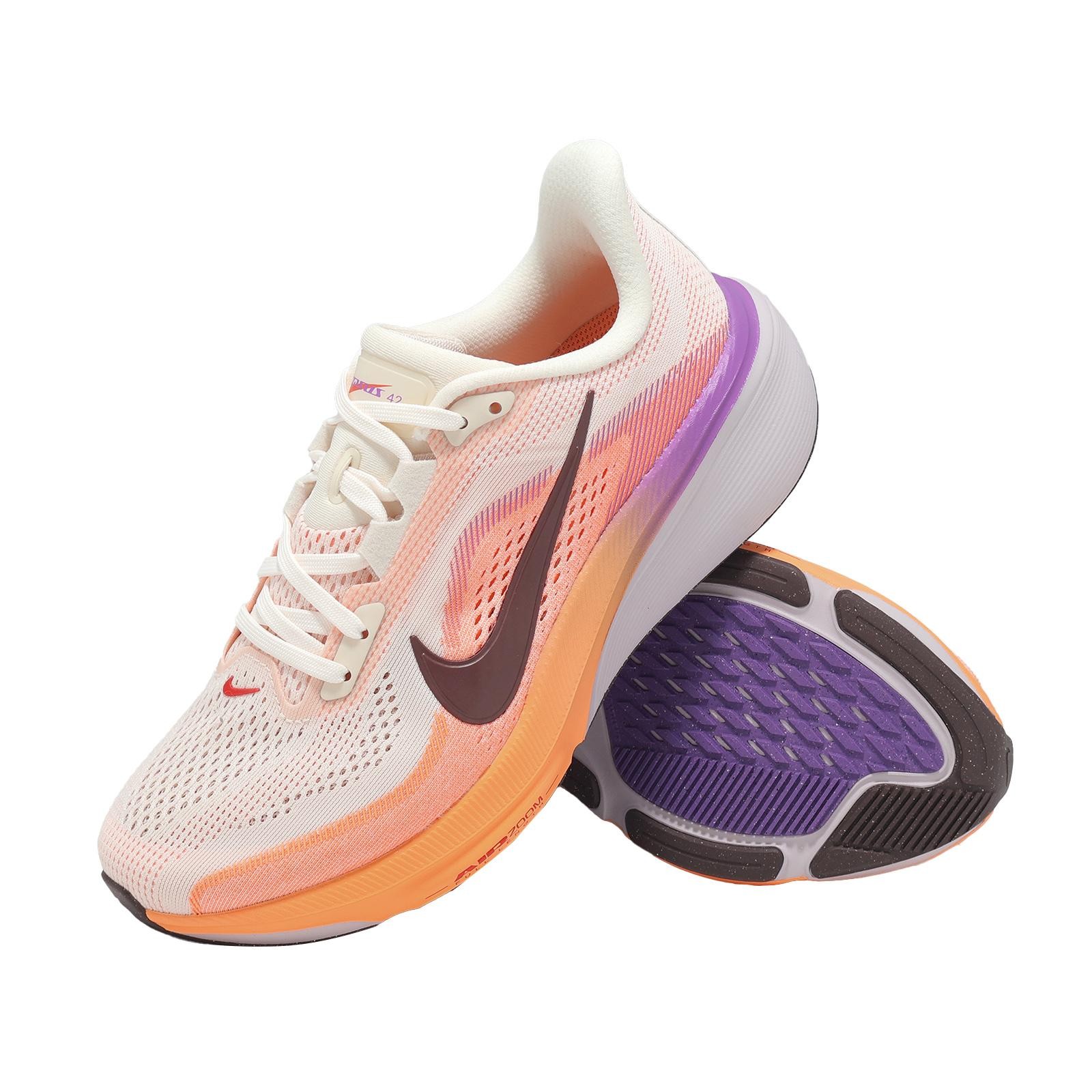 Nike Wmns Air Zoom Pegasus 42 Chalk Orange Pulse Women Road Running IB1881-113