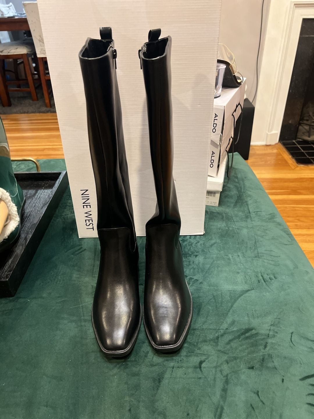 Nine West Barile Knee-High Riding Boots in Black