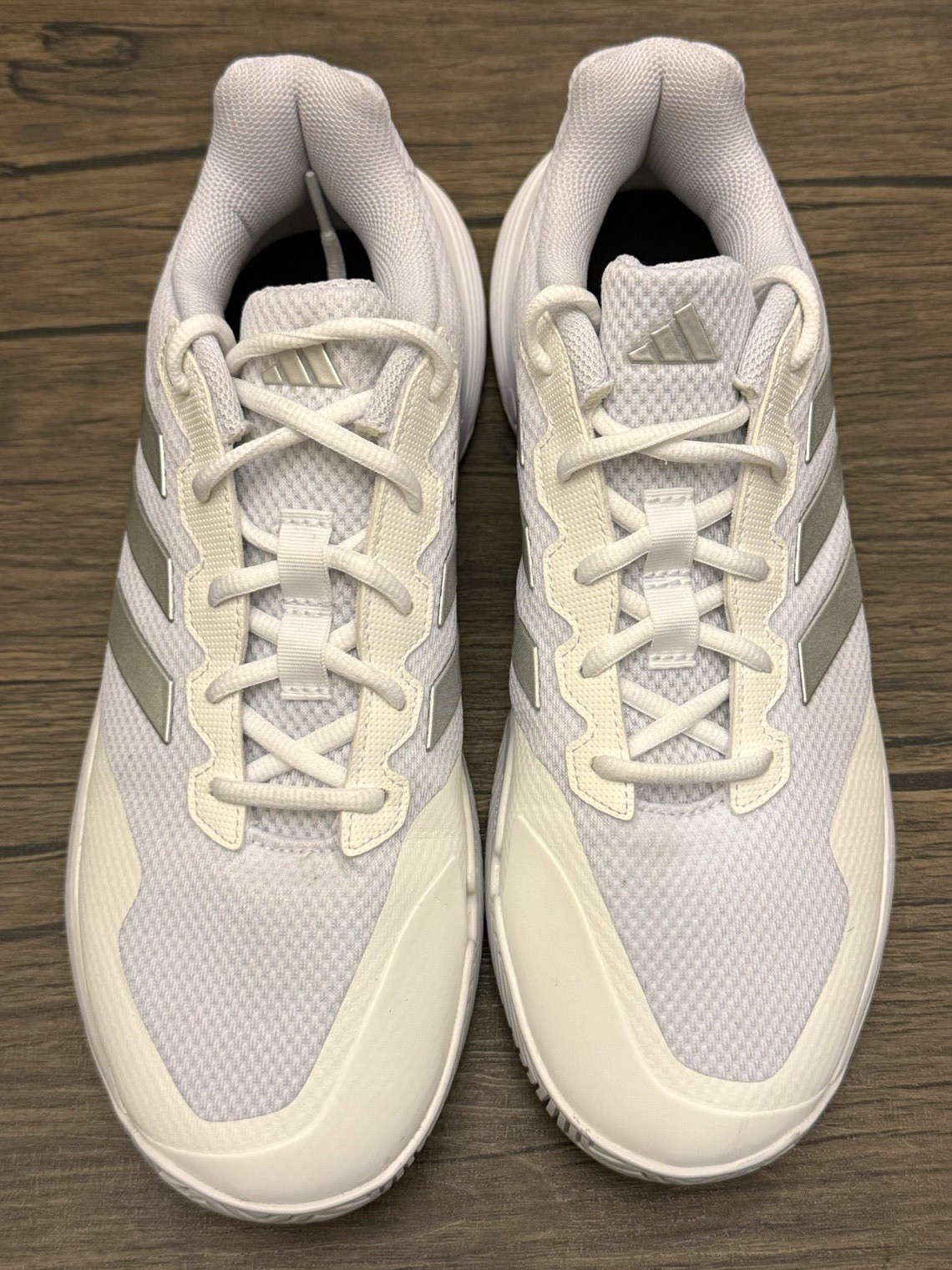 Adidas Women’s GameCourt 2 Sneaker, White/Silver Metallic/White, 10.5