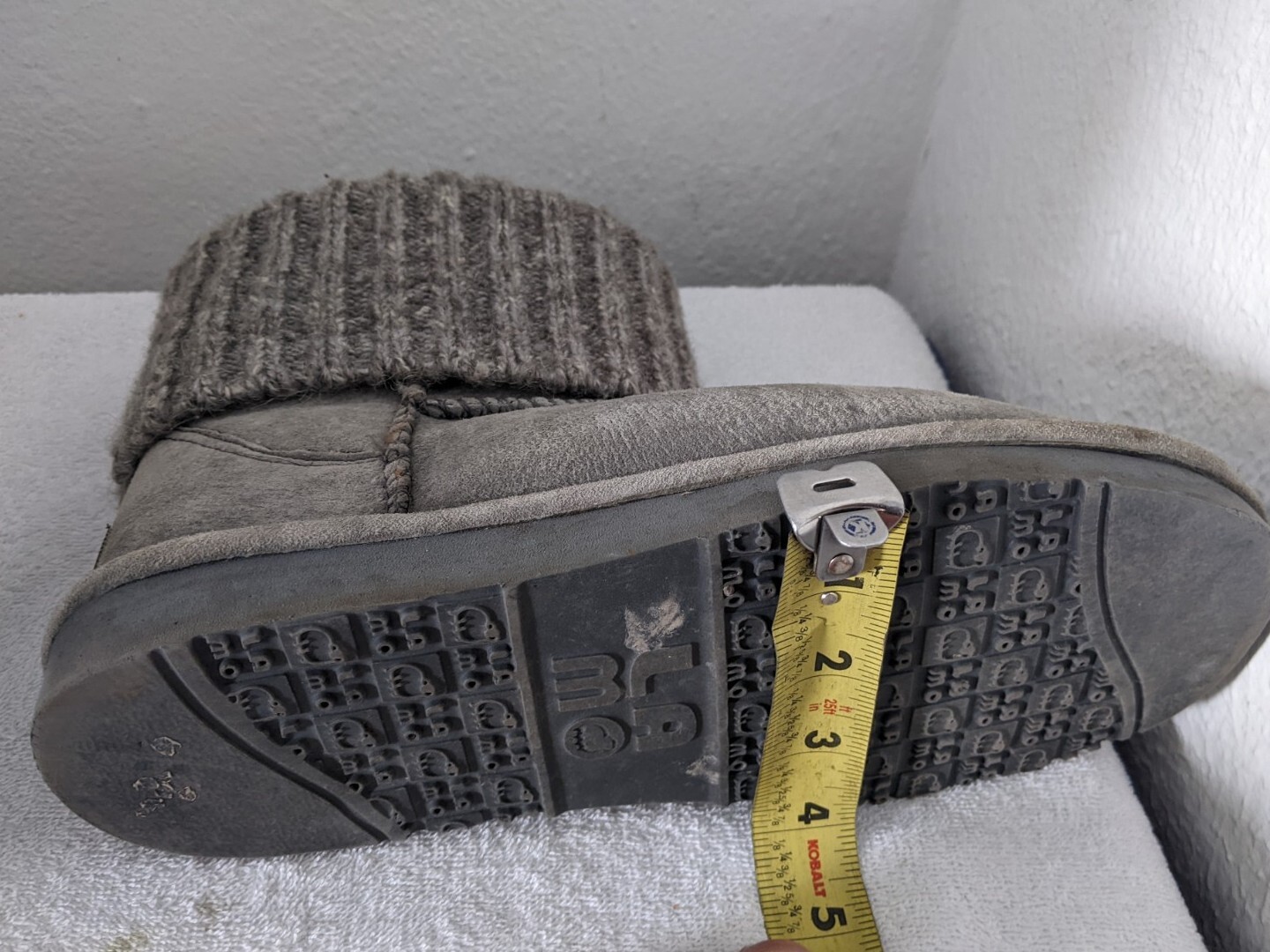 Lam Empire Women’s Suede & Knit Ankle Boots Gray No Size See Pictures Below