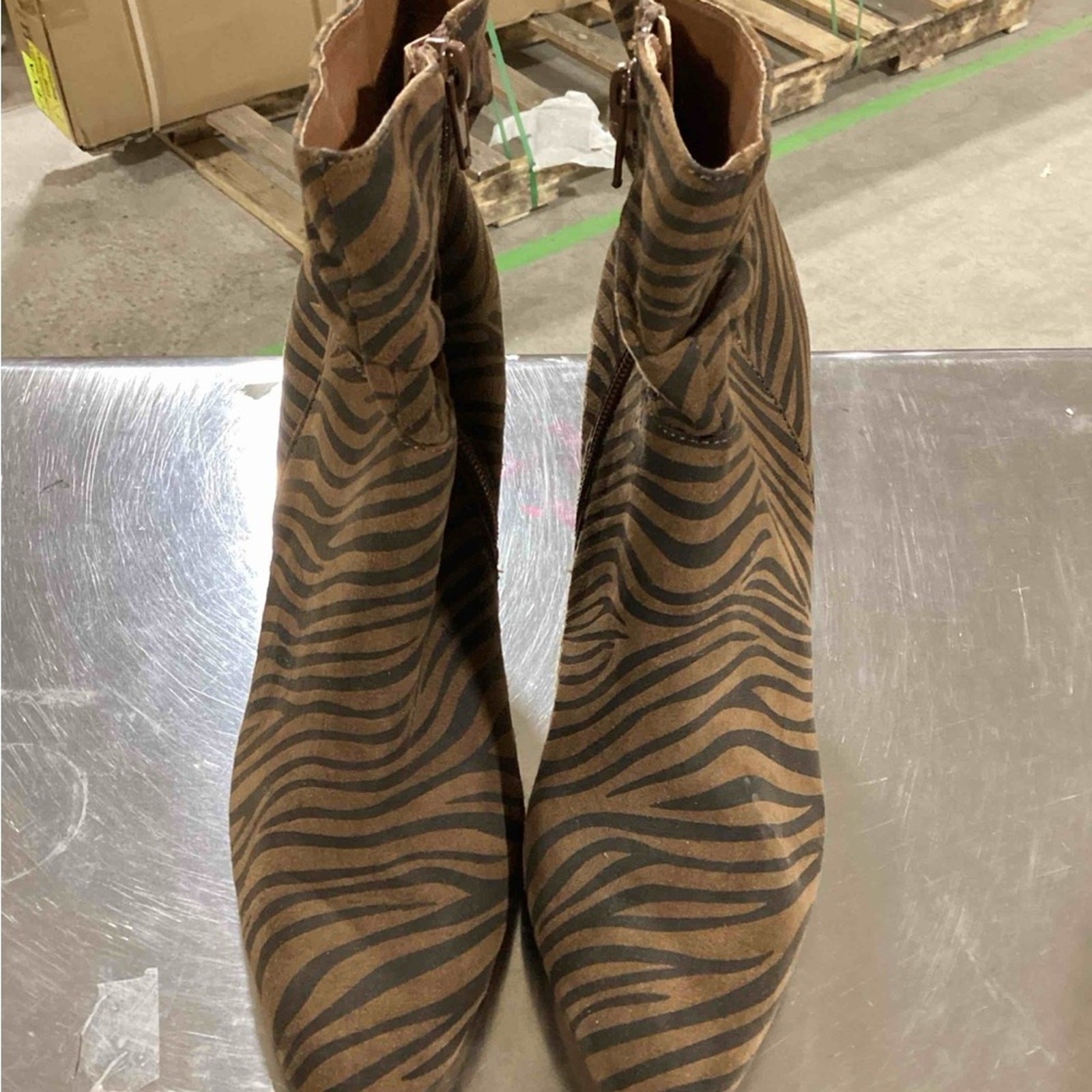 XOXO Zebra Print Ankle Boots