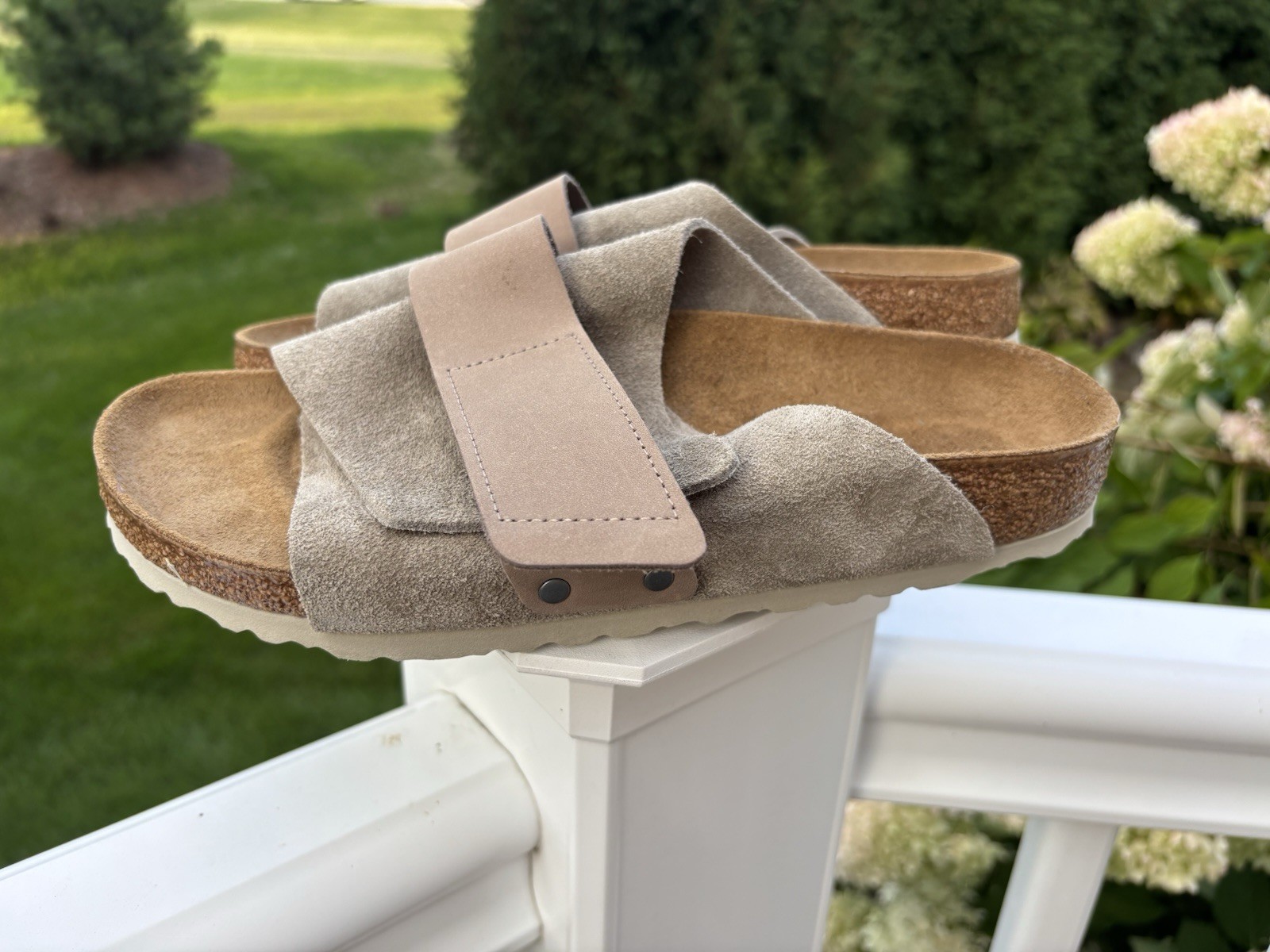 NEW! Birkenstock Kyoto Taupe Nubuck/Suede Leather~Narrow/Regular Size 40(9-9.5)
