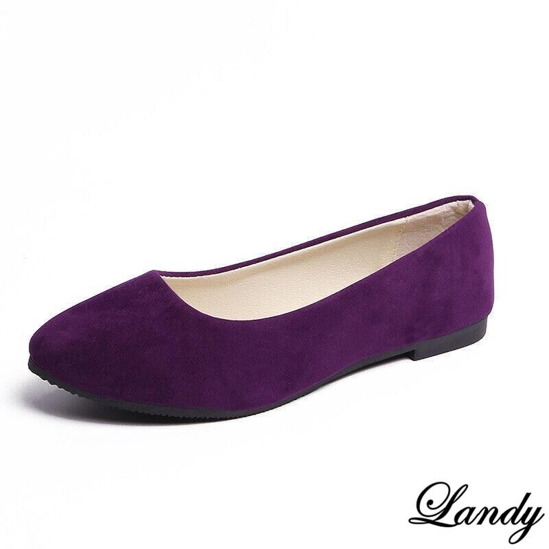 Womens Flat Suede Ballet Ballerina Bridal Slip On Casual Pumps Shoes Oversize