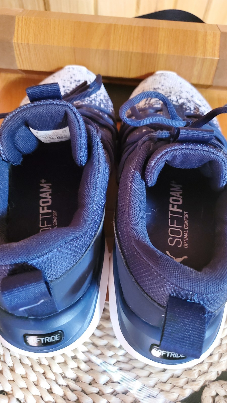 Puma Softride Blue Knit Mens Shoes Size UK5 – US6
