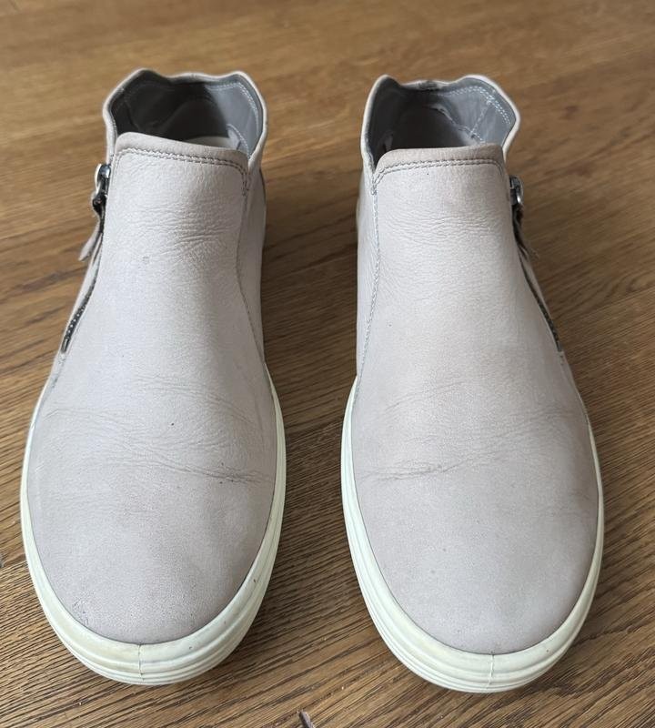 women ecco boots beige nubuck 42