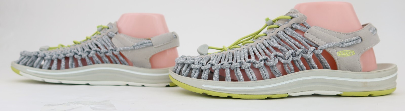 Keen Women’s Uneek 8MM Rock Sandals Vapor / Chartreuse Size 10.5