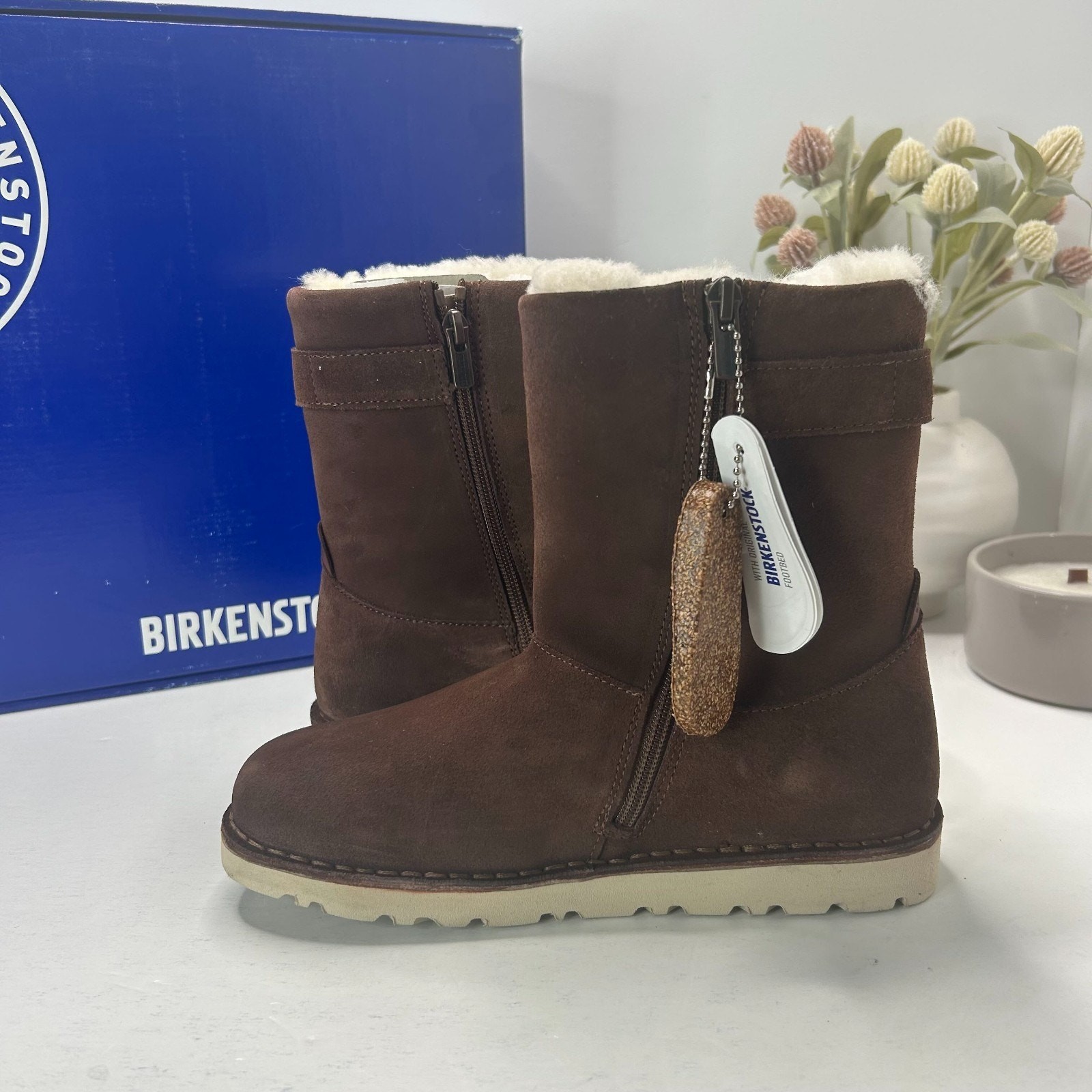 Birkenstock Westford Side Zip Boots Espresso Narrow Fit 1007051 Women’s US 5 NWB