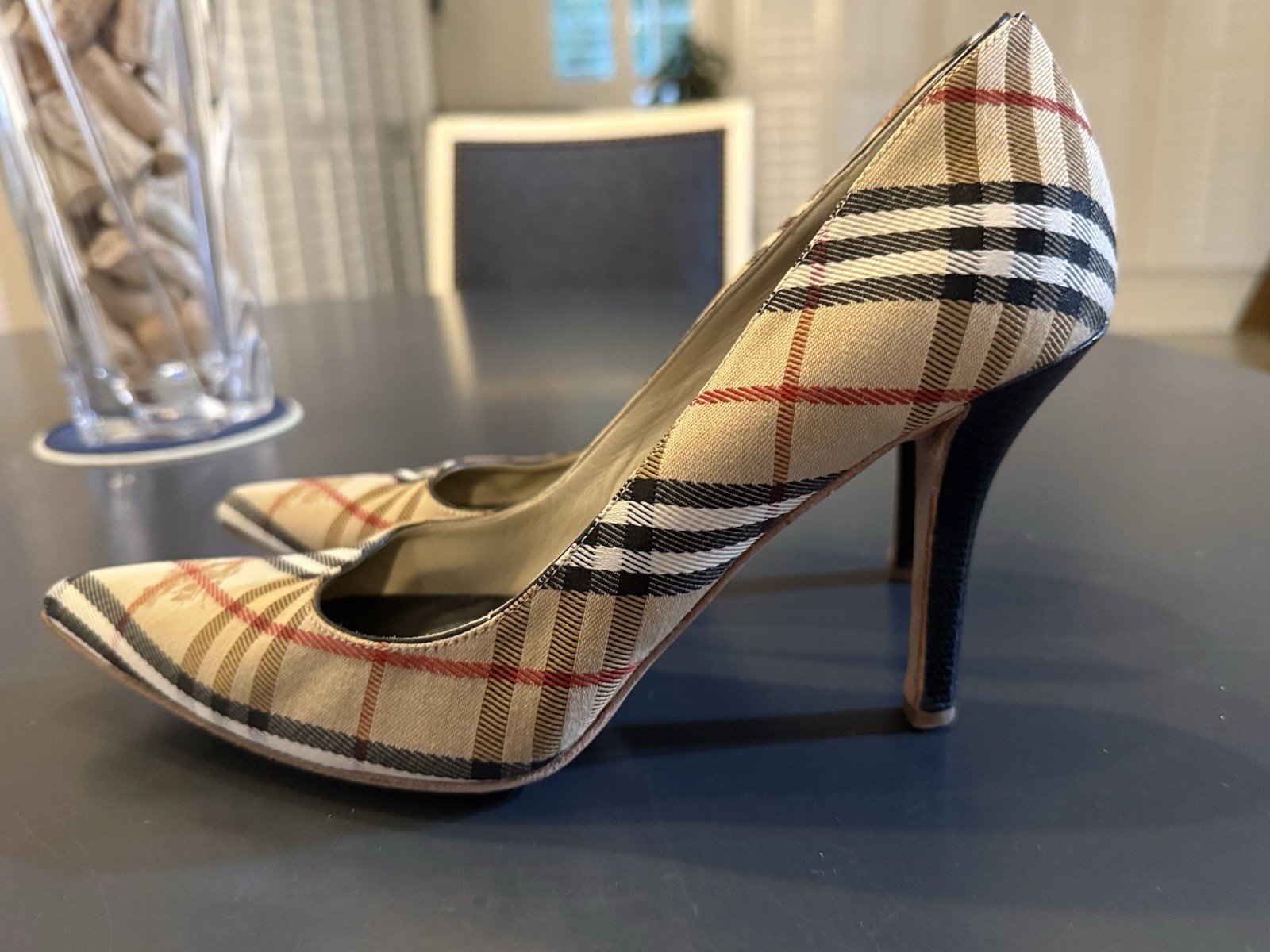 Authentic Vintage Burberry Women’s Size 39 / US 9 Nova Check High Heels