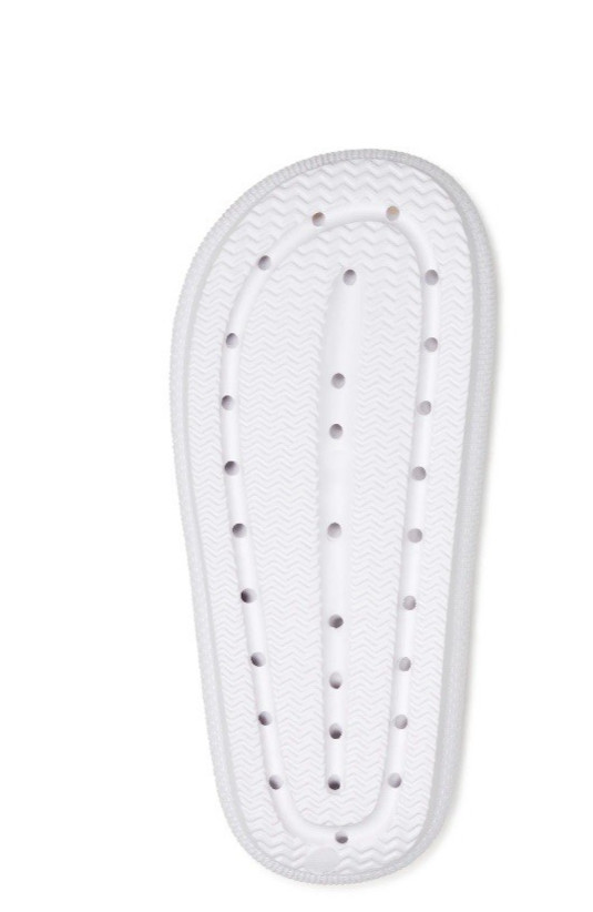 Women’s Flat Double Buckle Comfort Slide Sandals Color White New