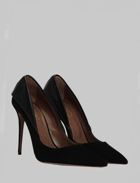 Pure Elegance: AQUAZZURA ELLE 110 Sexy Tuxedo Stiletto Pumo 39.5 US 8.5