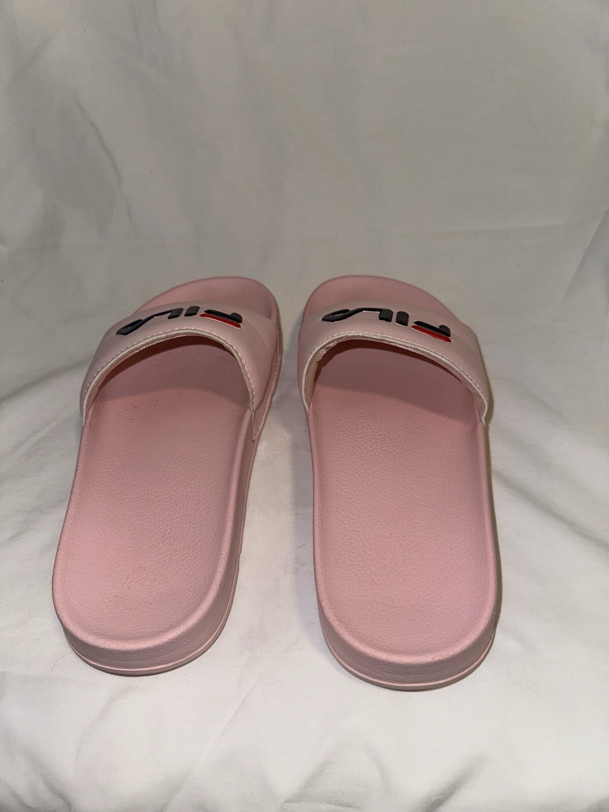 Fila Women’s Drifter Slides Size 6 Pink-Navy-Red 5VS00000-682