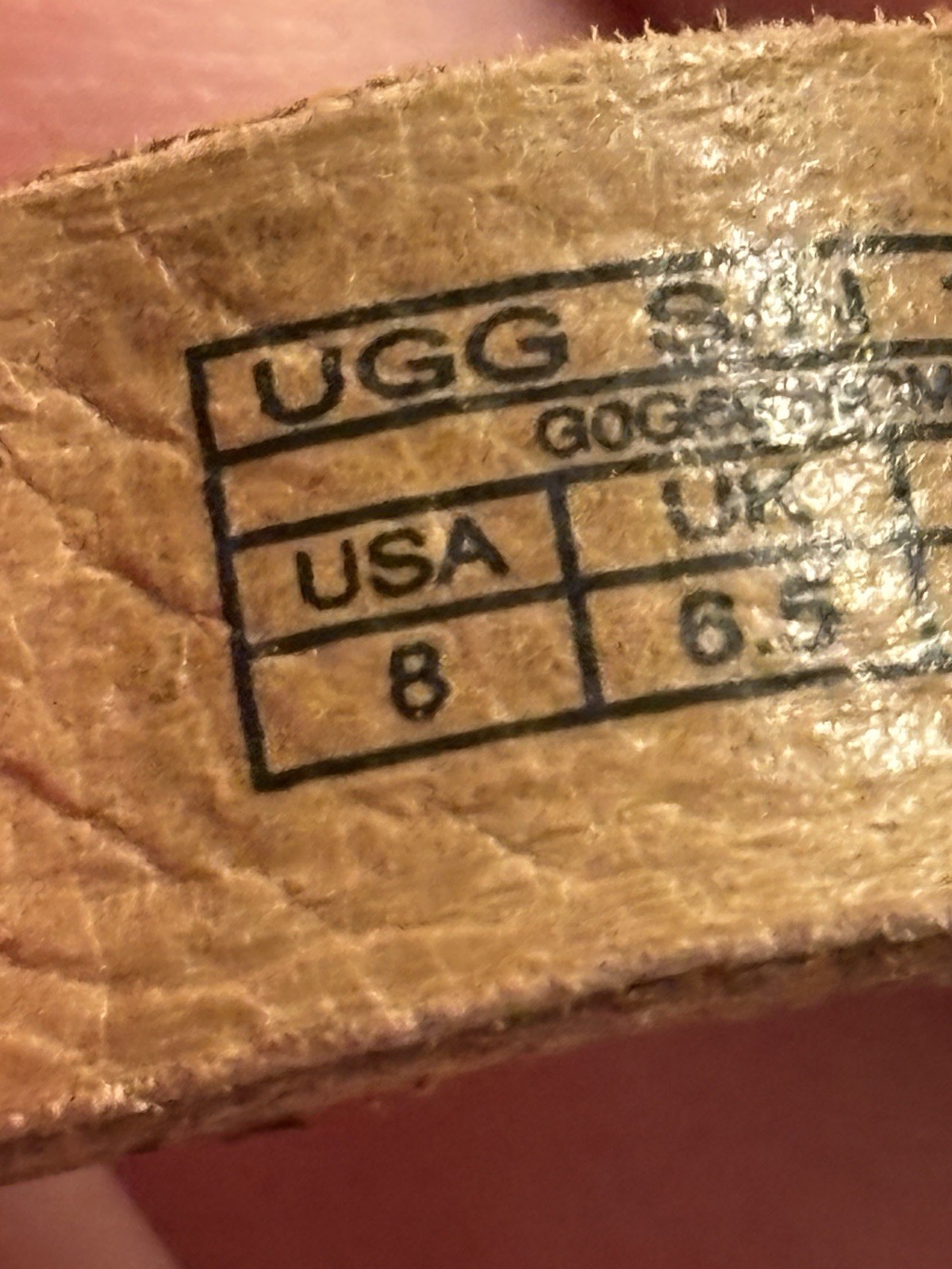 UGG Larisa Flat Brown Leather Strappy Ankle Sandals Women’s US 8 Great Condition
