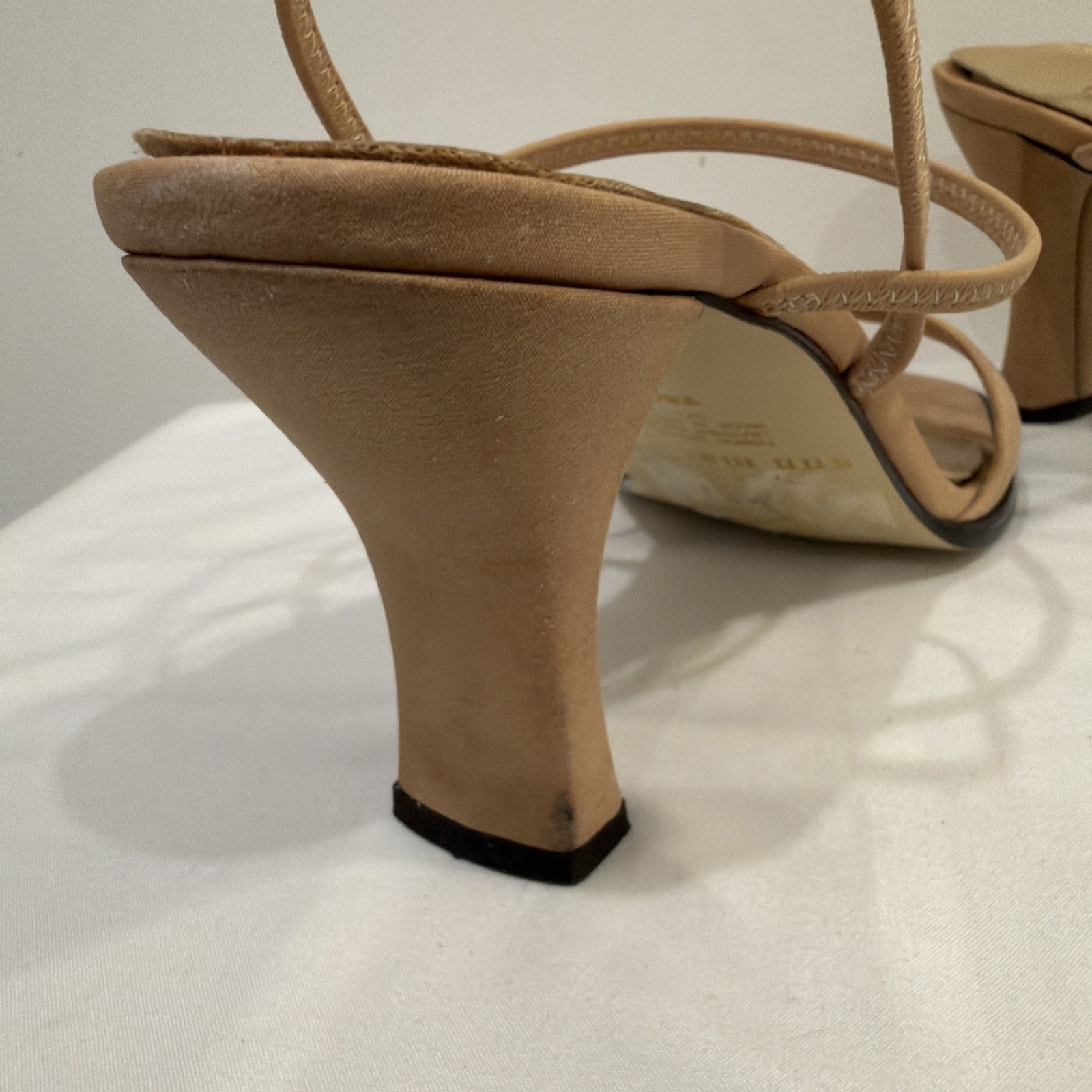 Ann Marino🌺Women Sandal/Heel/Trendy/Slip~On/Cocktail/Prom/Nude/Formal/Sz 10m💥