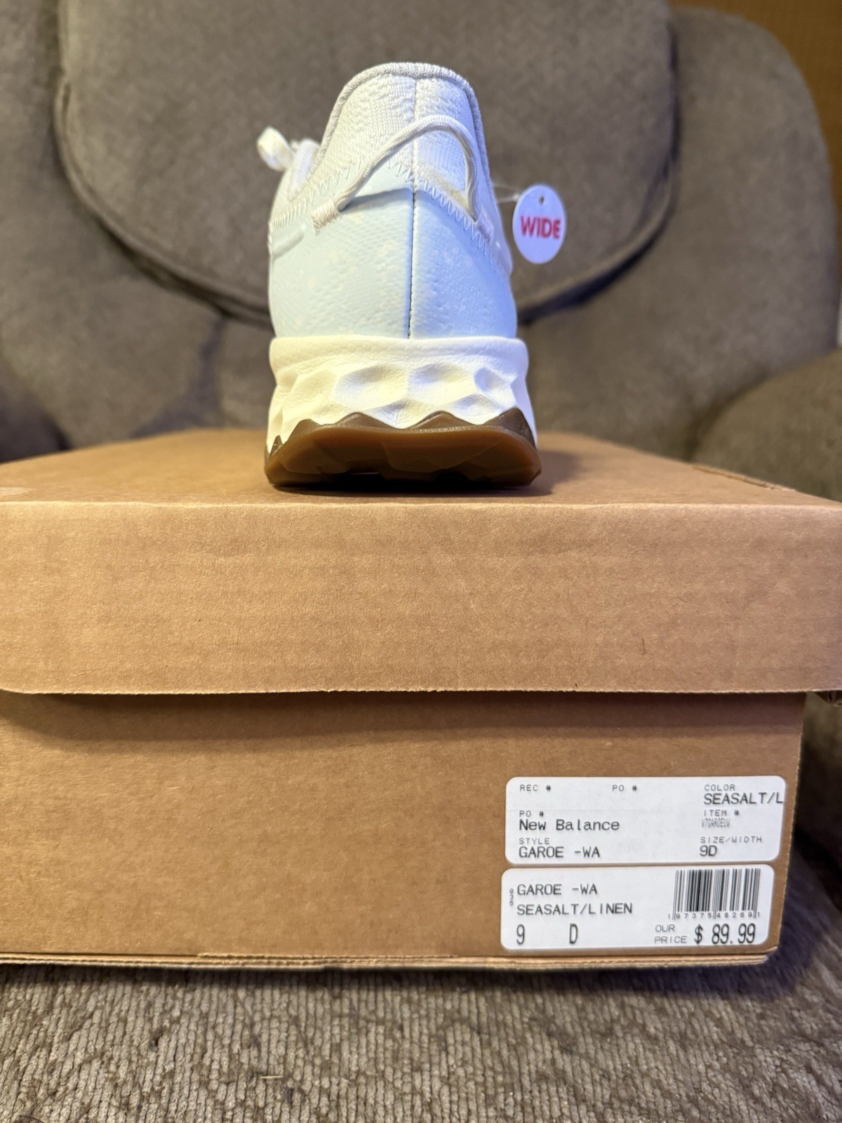 New Balance Fresh Foam Garoé Women’s Lace-Up Low Top Trail Sneakers Sea Salt