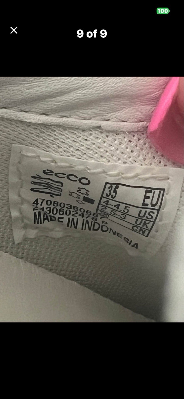 ECCO Women’s Soft 7 Floral Sneakers Size 4-4.5 New Without Box In Wrap