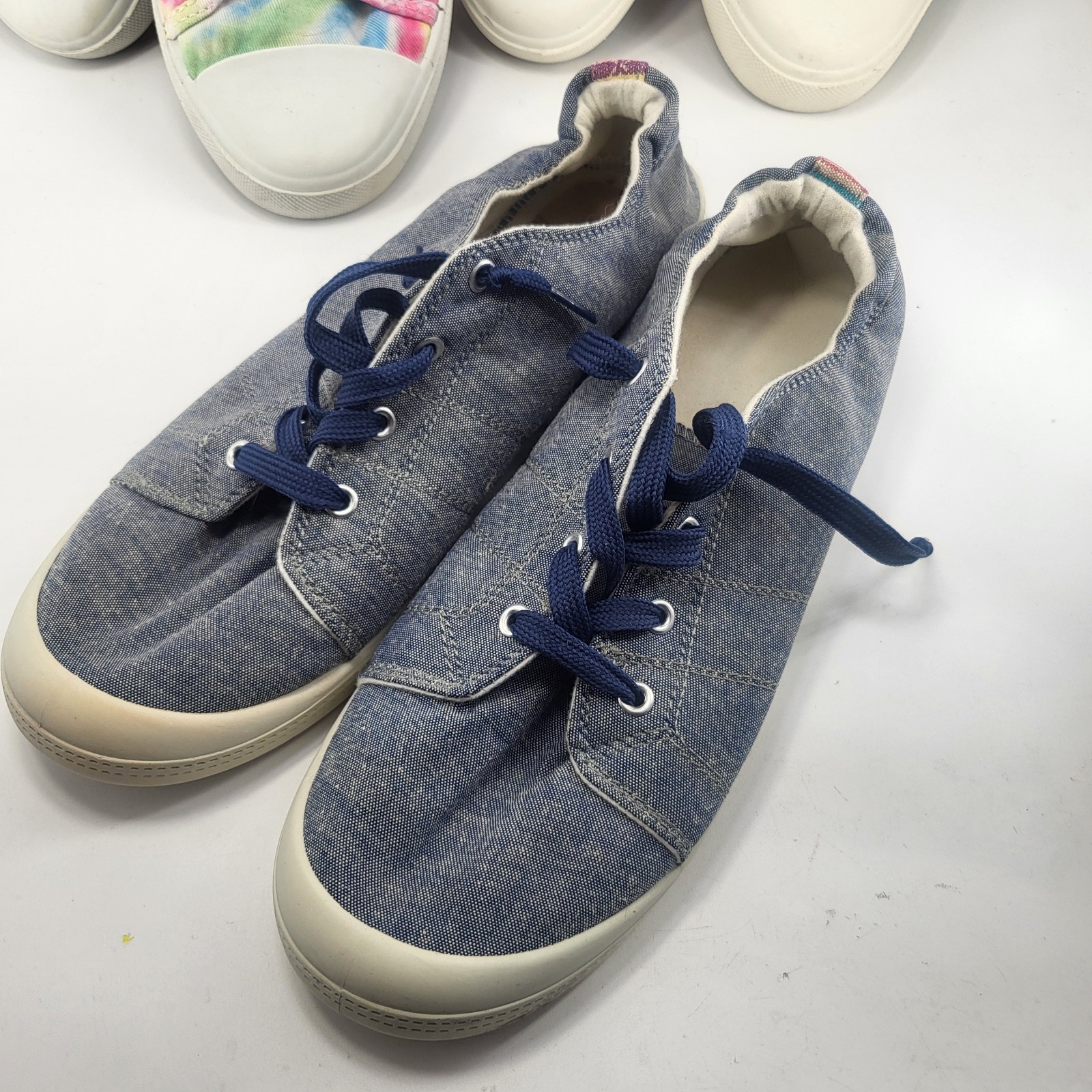 Lot 5 Pairs Canvas Sneakers Shoes Size 9 9.5 Womens Compare 2 Converse All Stars