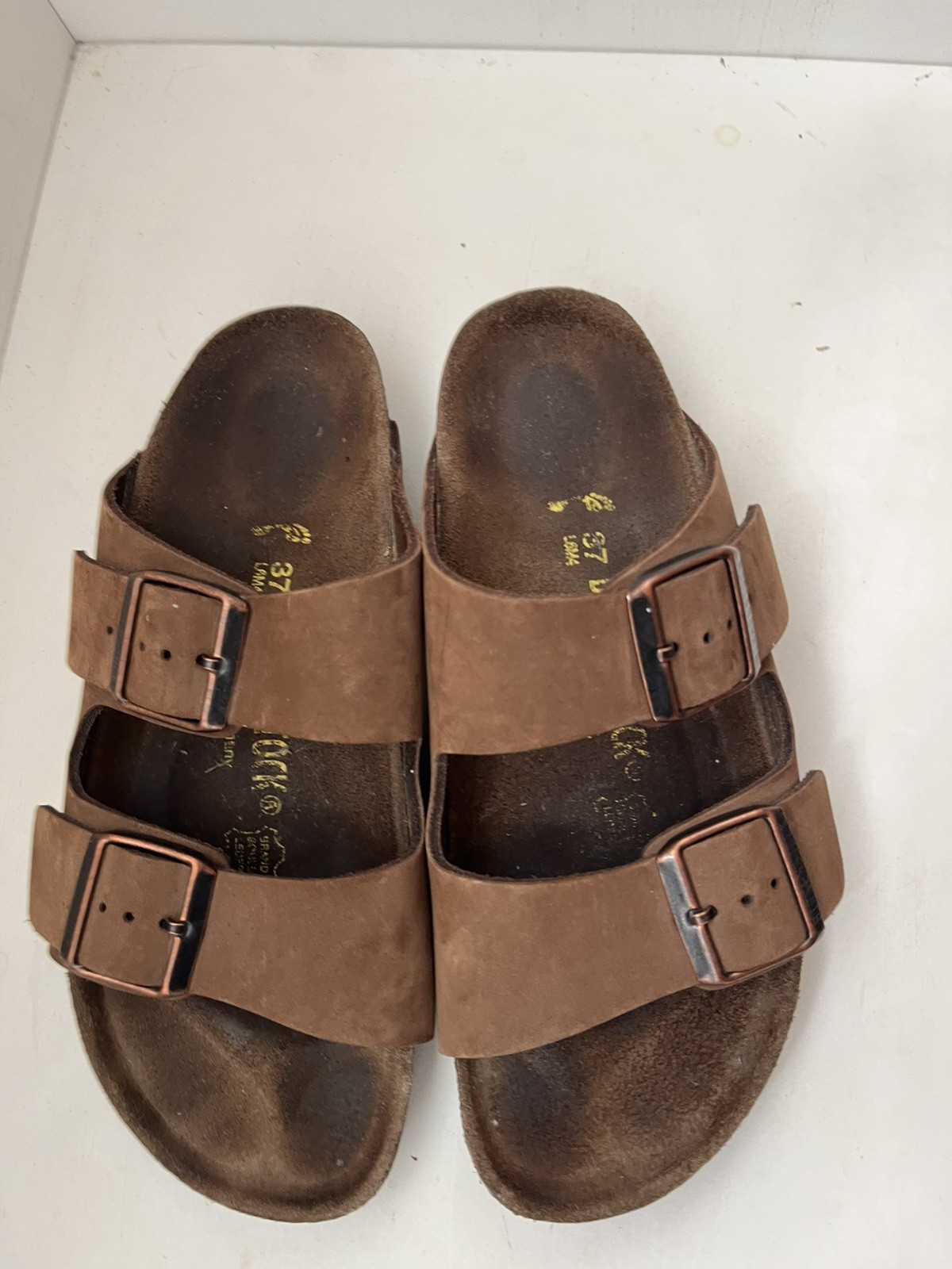 Birkenstock Arizona Nubuck Leather Mocha Brown EU 37 US W6