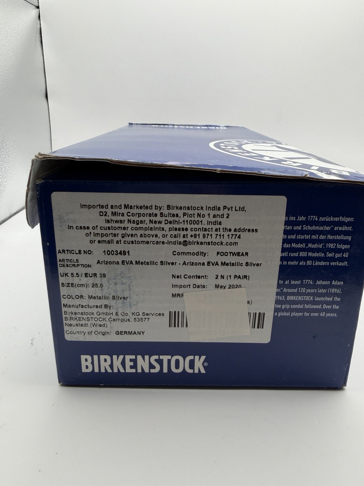 Birkenstock 39 Arizona EVA foam sandals in Gray Silver Unisex W8 M6