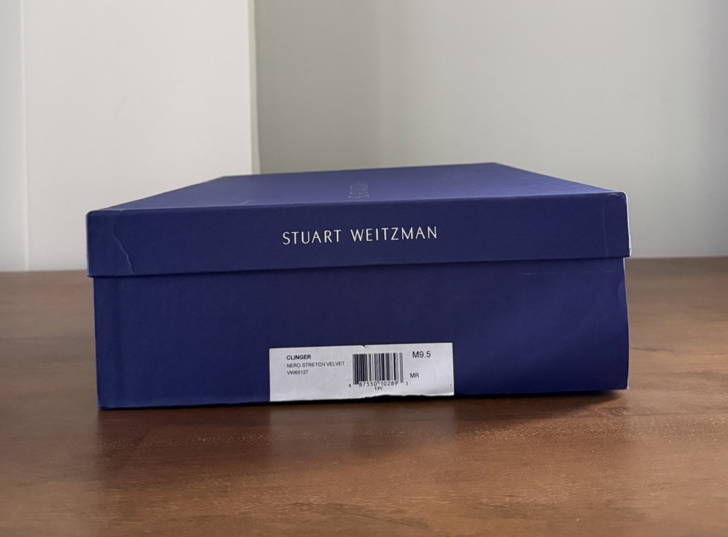 Stuart Weitzman Women’s Clinger Stretch Velvet Boots Sz 9.5