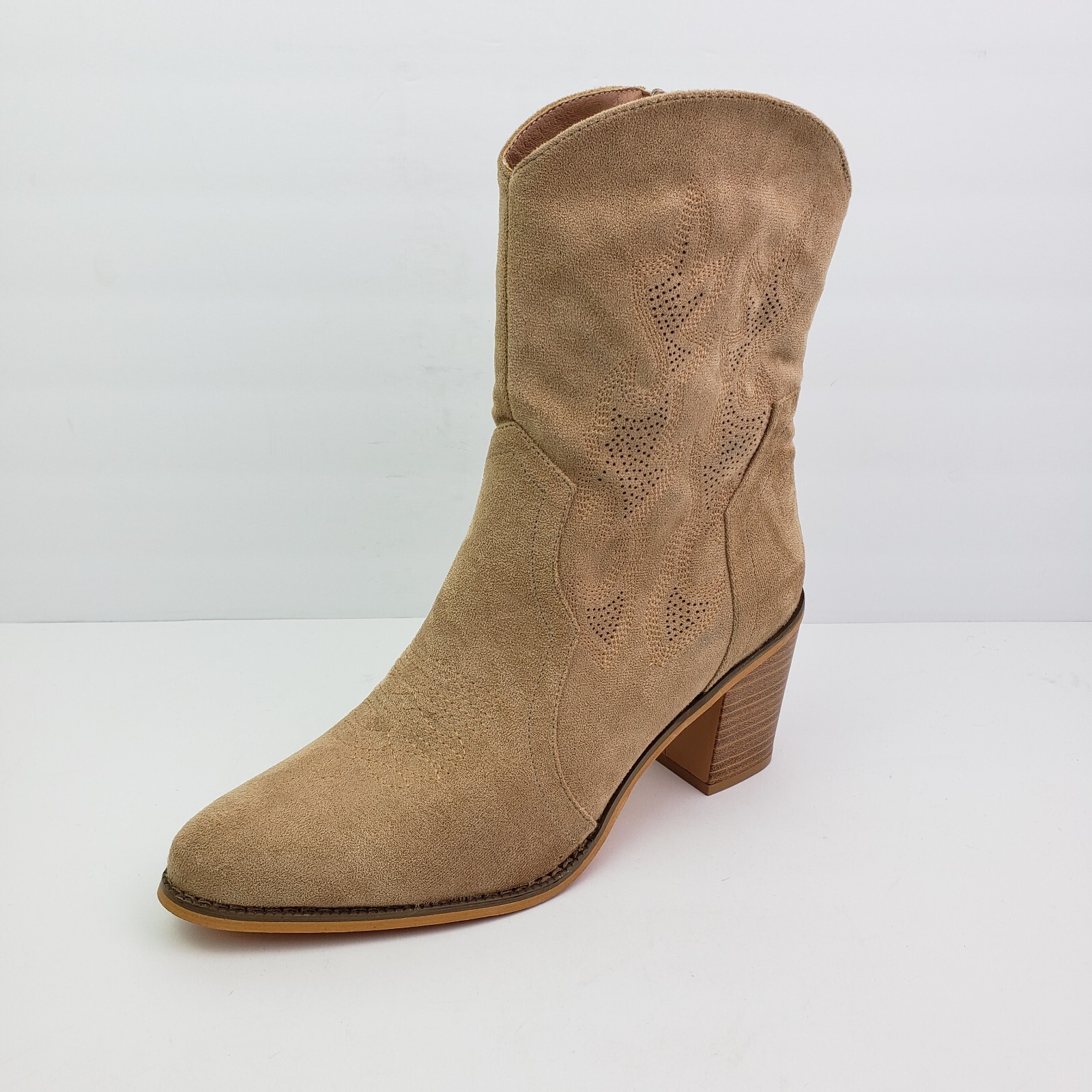 Olivia & Kate New York Bonita Womens Size 9.5 Brown 3.25″ Heeled Western Boots