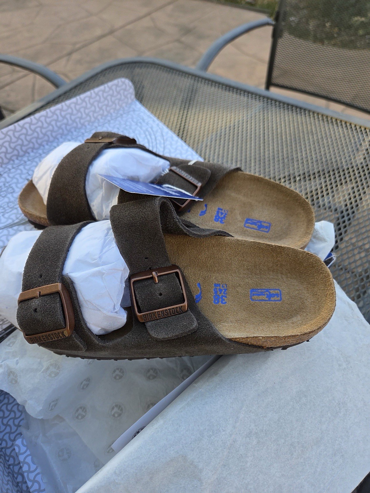 Birkenstock Arizona Mocha Soft Footbed Suede Leather Sandal Women’s shoes