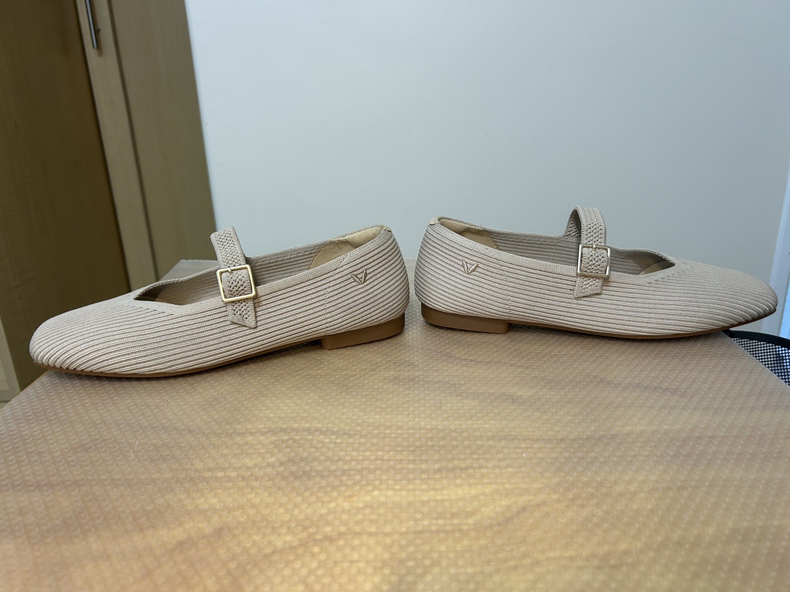 Vivaia Margot Mary Jane Square-Toe size EU36 ; USA 5.5-6 Almond
